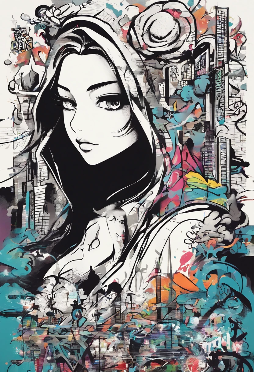 prompt: graffiti, Manga, Full image, high resolucion, high contrast, One Piece