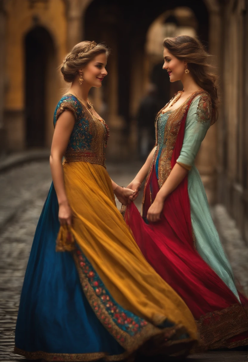 Deux belle fille qui marche