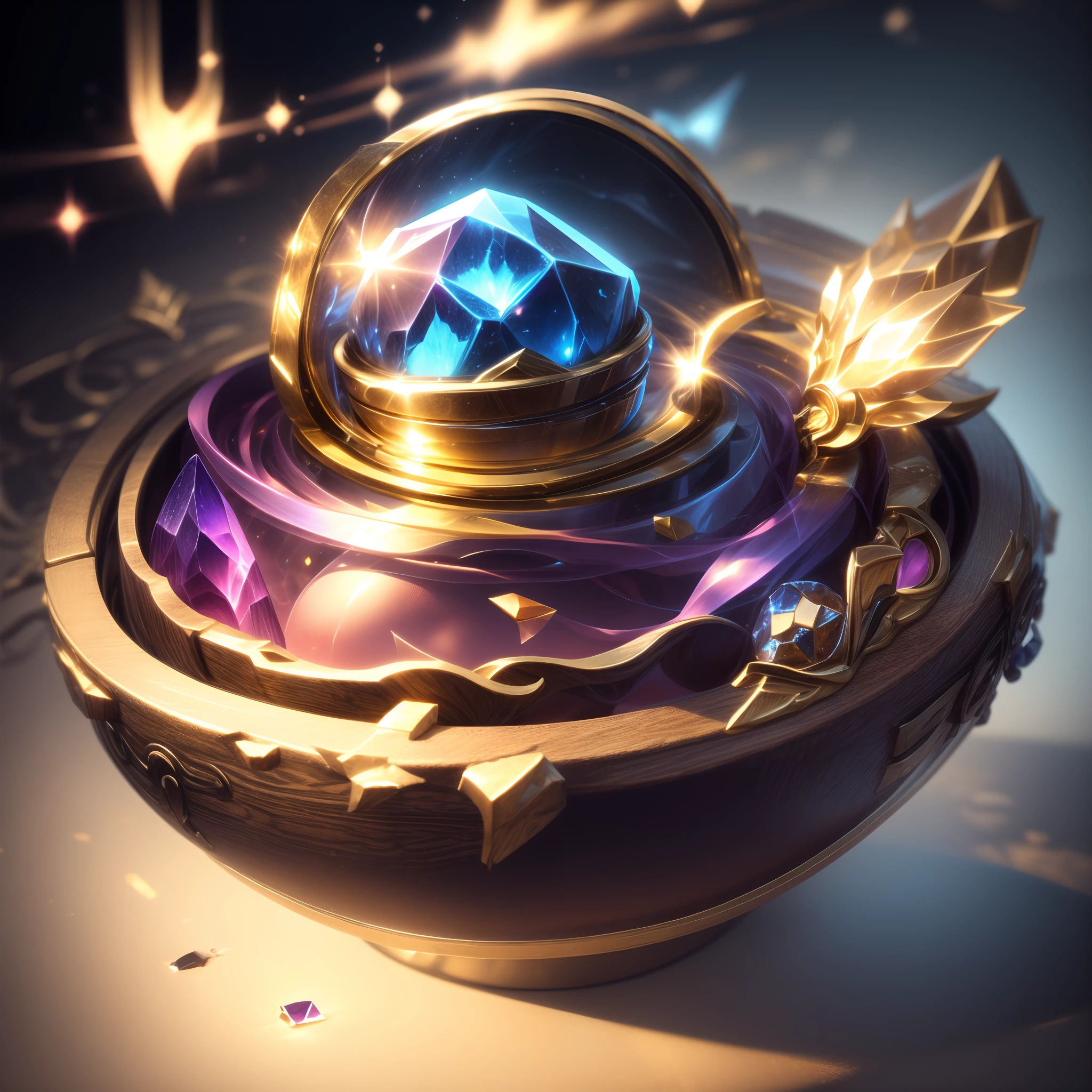 gameicon、Colorful crystal jar、Jewels that shine inside、float、Shadow Elixir, masutepiece, Best Quality