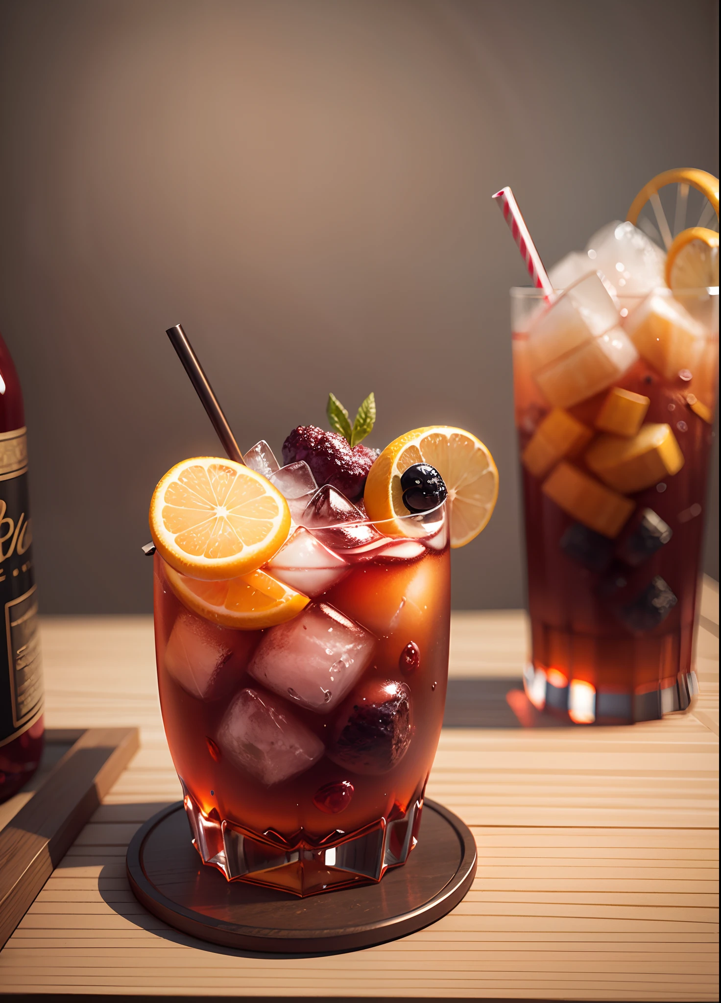Create an illustration of the Negroni cocktail --auto --s2