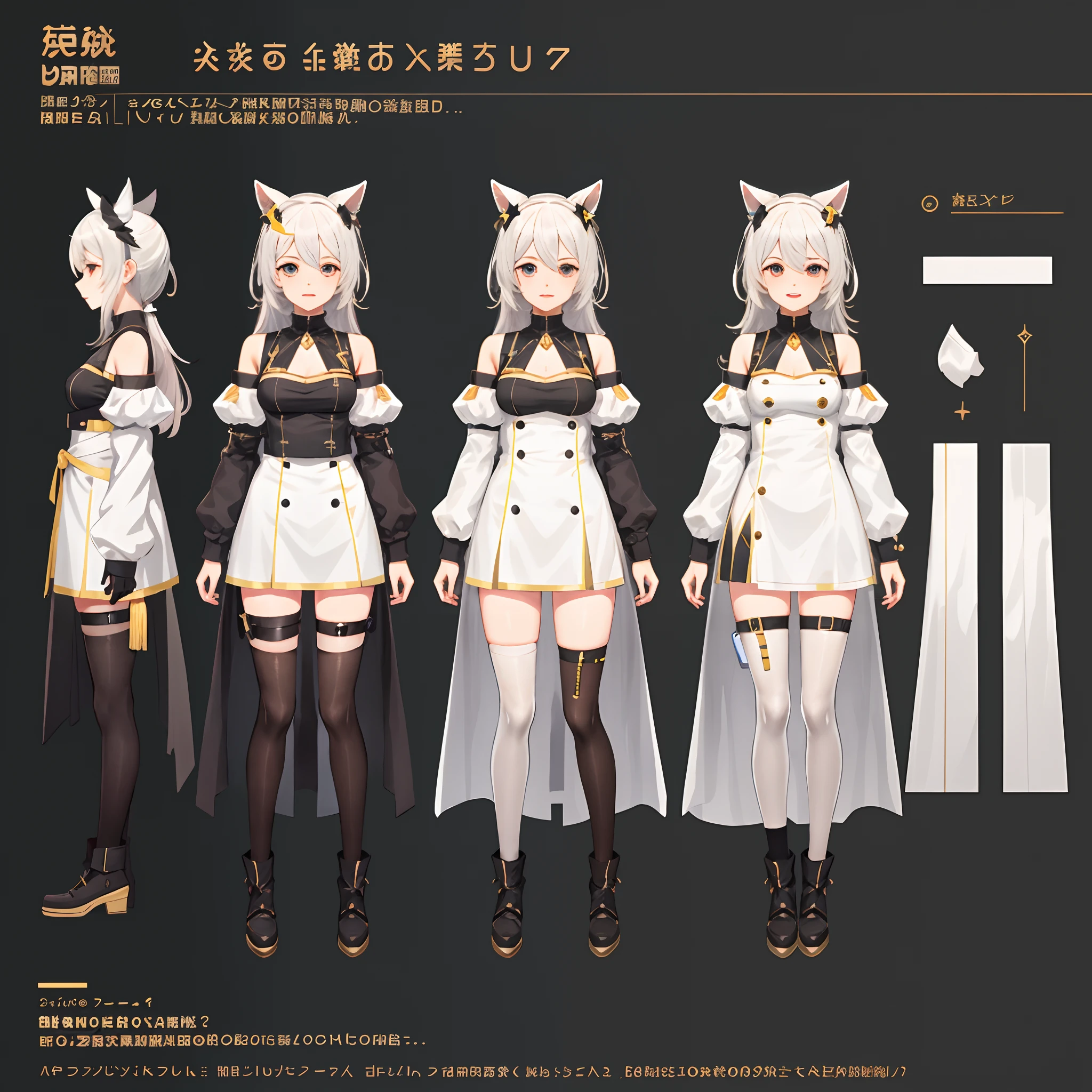 live2D character parts template, parts asset,live 2D vtuber model asset,