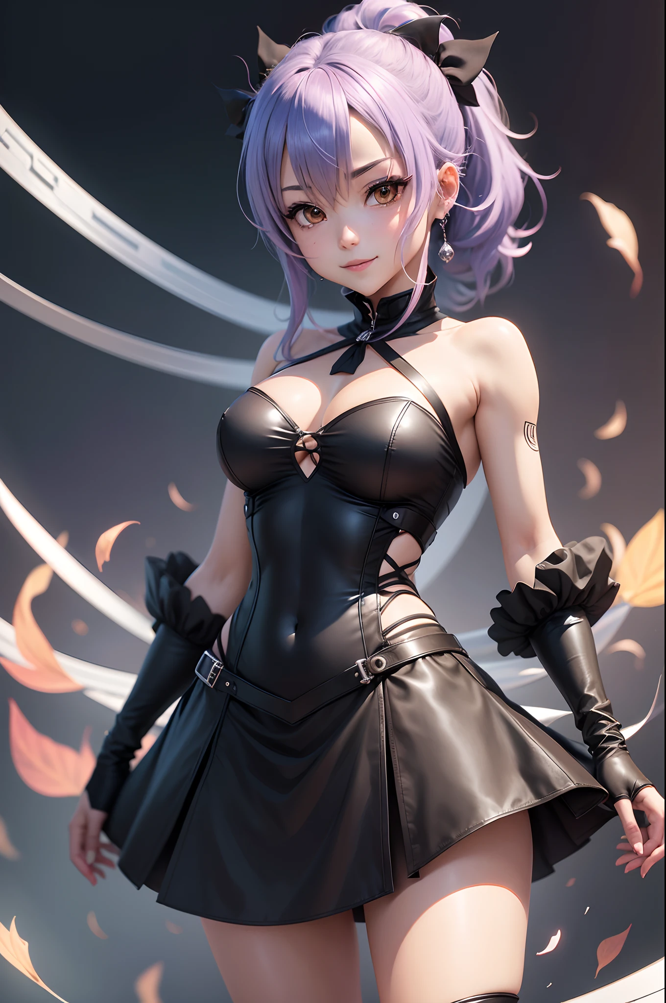1muler, Personagem de anime, Shizuku Kurogane, Rakudai Kishi no Cavalaria, Pov, Artistic position of battle, roupas do anime, maquiagem, sorriso discreto, pupilas dilatadas, High detail, brilho, social media composition, linhas de movimento, surrealismo, UHD, master part, anatomicamente correto, super detalhe, Concedido, melhor qualidade