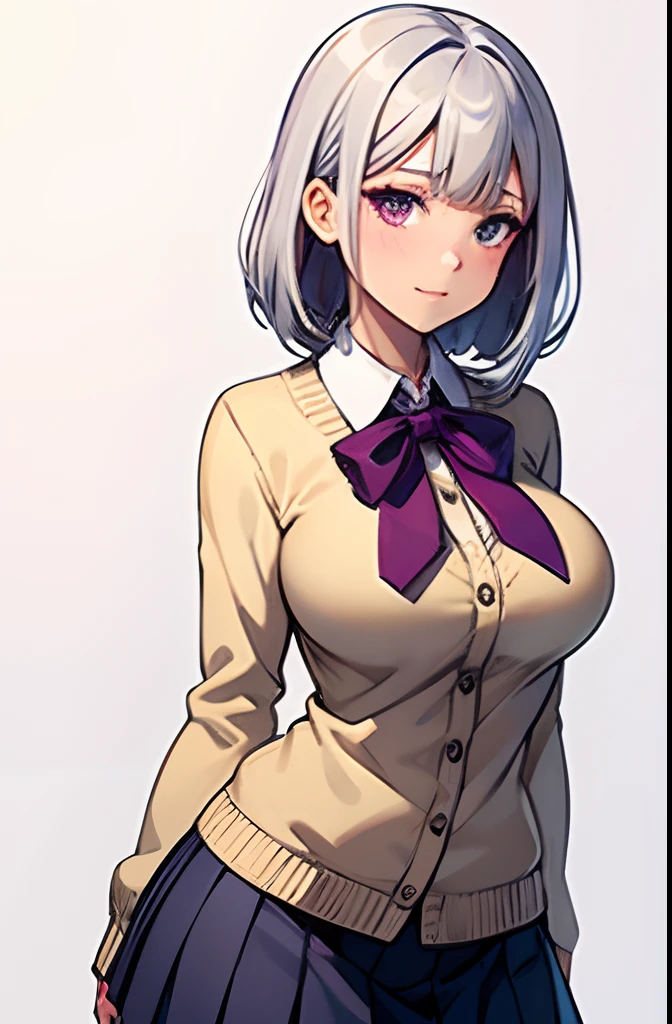 (from above:1.2),a girl , purple color hair、Purplish pink eyes that dreamers desire, (Blonde hair) , small stature, Colossal tits, Lori, (masutepiece:1.2, Best Quality), (finely detailed beautiful eye: 1.2), (beautifull detailed face), (perky chest:1.1), (pointed chest:1.0), (cakes magazine cover:1.3),(Best Illumination, extremely delicate and beautiful), sexy pose,make a cocktail , in a bar counter, ((Cinematic Light)), Dramatic light, (Pale white background:1.5), Short bob hair(1:3)、Ultra Contrast、Braid a little around the ears, White long dress、only has 5 fingers、Her pussy is visible through the white thong、Wet pants、You can see inside your underwear、full of sweat、mocking look、diaper、nffsw,Arms crossed、grab the arm、Shoot from above:1.2,Best Quality、Large breastuscular pussy、Pubic hair,high-level image quality、hightquality、8K,perfect hand、5 fingers、finger pin、Perfect Finger、T back,noise cut、bullet hand、Her hair color should have been a brighter purple.The skirt part is also carefully expressed..、Purple skirt、the skirt is floating in the wind、Dark purple panties、thin Pubic hair ,(with sparkling eyes and a contagious smile),open mouth, highest quality, high resolution,Real World, Natural light,perfect Natural light, Looking at Viewer,