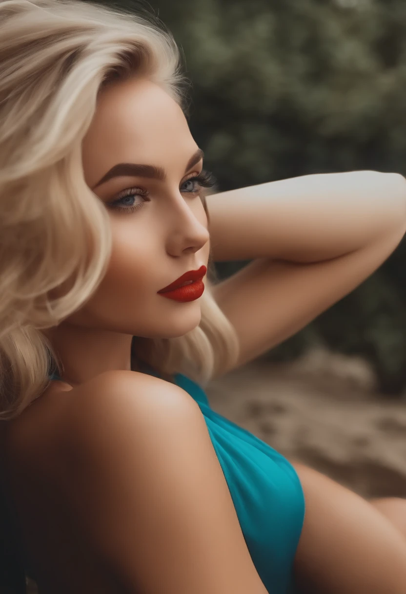 Video tiktok blonde woman best quality, influenceuse