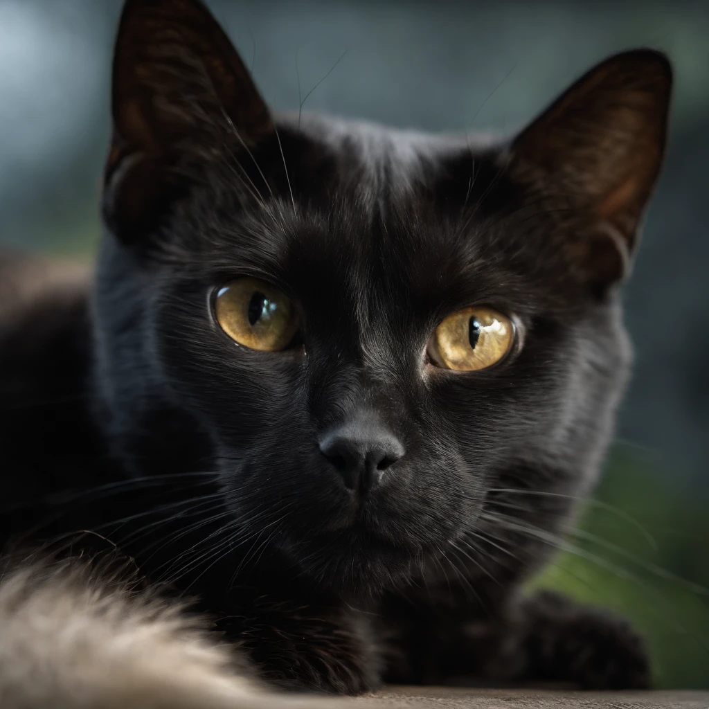 black cat, full figure, walking in the night, masterpiece, best quality, extremely detailed, cinematic lighting, detailed fur and eyes, 8k, realistic, award winning, photograph