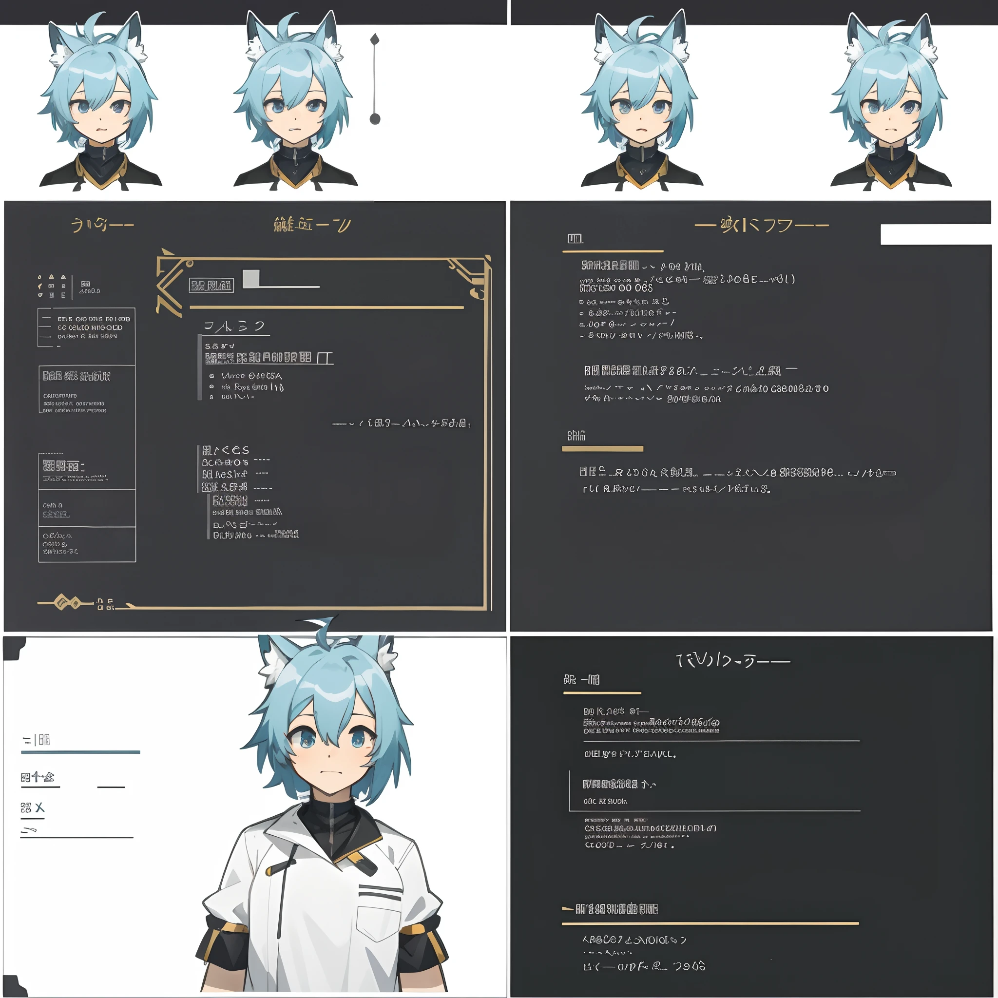 live2D character parts template, parts asset,live 2D vtuber model asset,