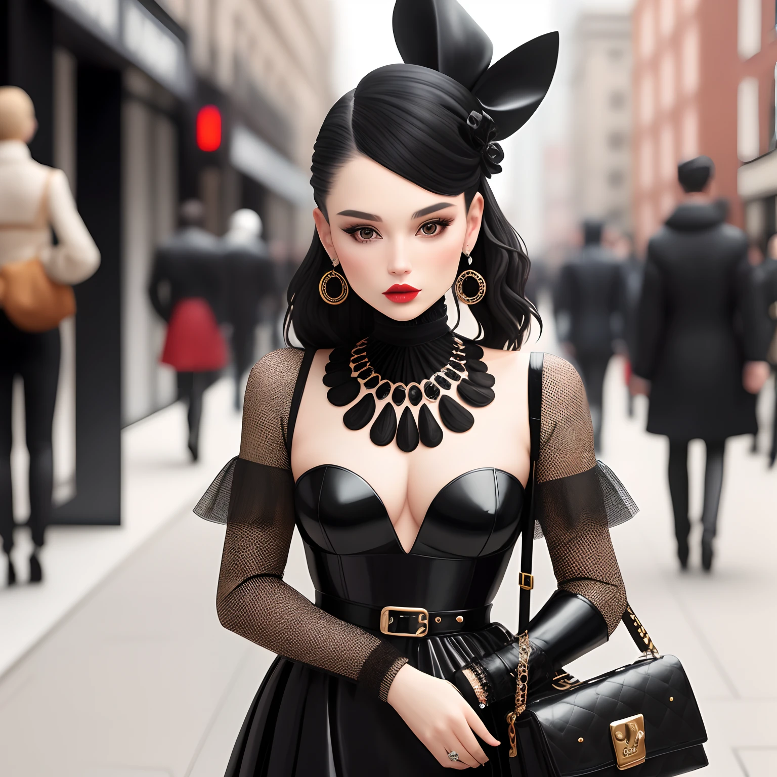 Create unique figurines for collectors, Contemporary art. most realistic. In the style of modern fashionistas. Single. For nft by the piece