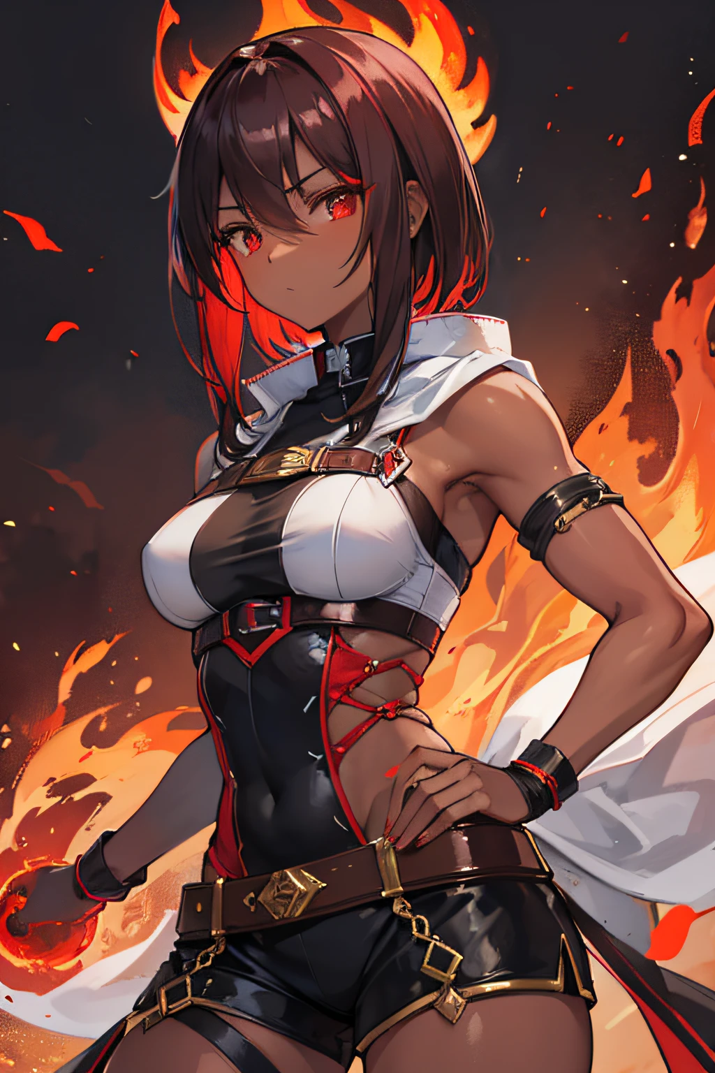 Ultra-high saturation,(tmasterpiece), fully body photo,(best qualtiy), (1girll), starryskybackground,Wearing shiny gold armor, cool-pose, Saint Seiya Armor, messy hair,high detal, Anime style, Cinematic lighting, Sparkle, god light, Ray traching, filmgrain, hyper HD, textureskin, super detailing, Anatomical correct, A high resolution,Ultra-high saturation,hight contrast,High-gloss armor,Smooth skin,Serious expressions,Dark room,
