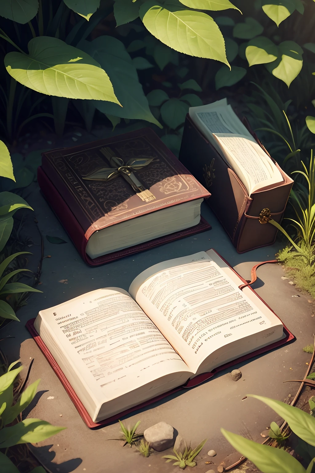 bible in the middle of the nature