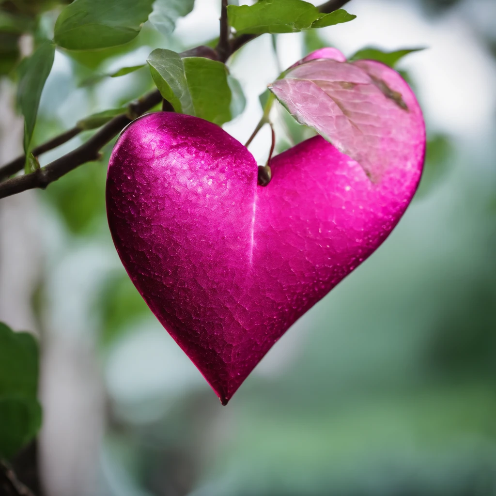 Pink Love Heart reflective