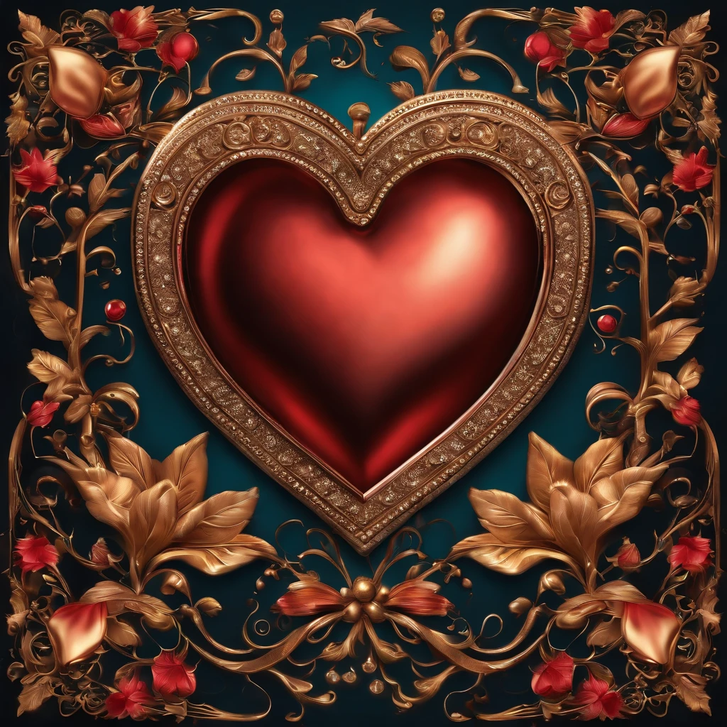 Q version love heart reflective cute