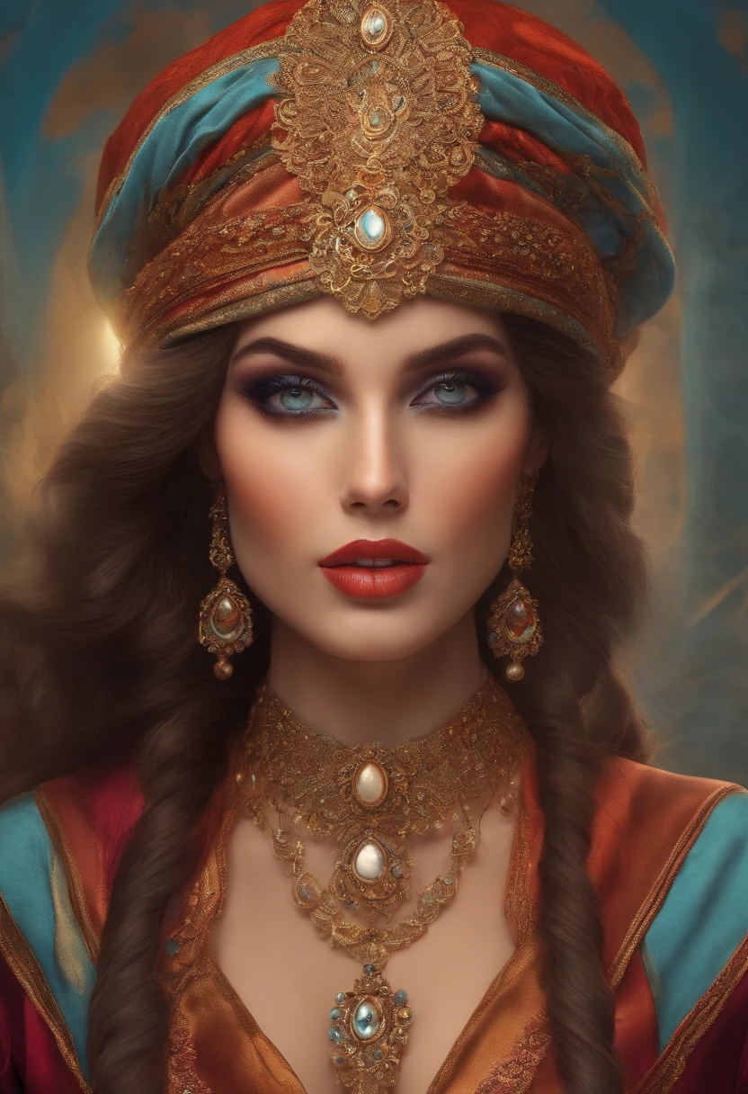 multiple expressions, multiple poses, different outfits, high color, surreal, retro, pencil, beautiful face, high detail face