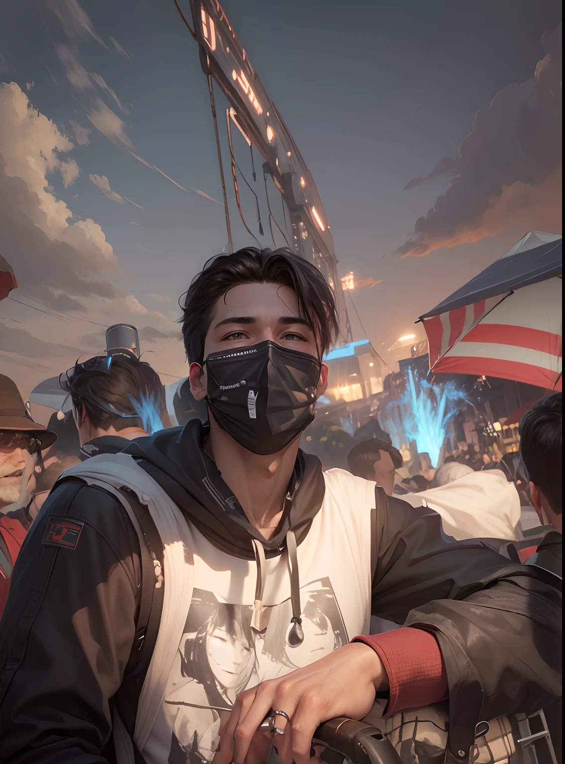 Handsome boy ultra realistic, -v4