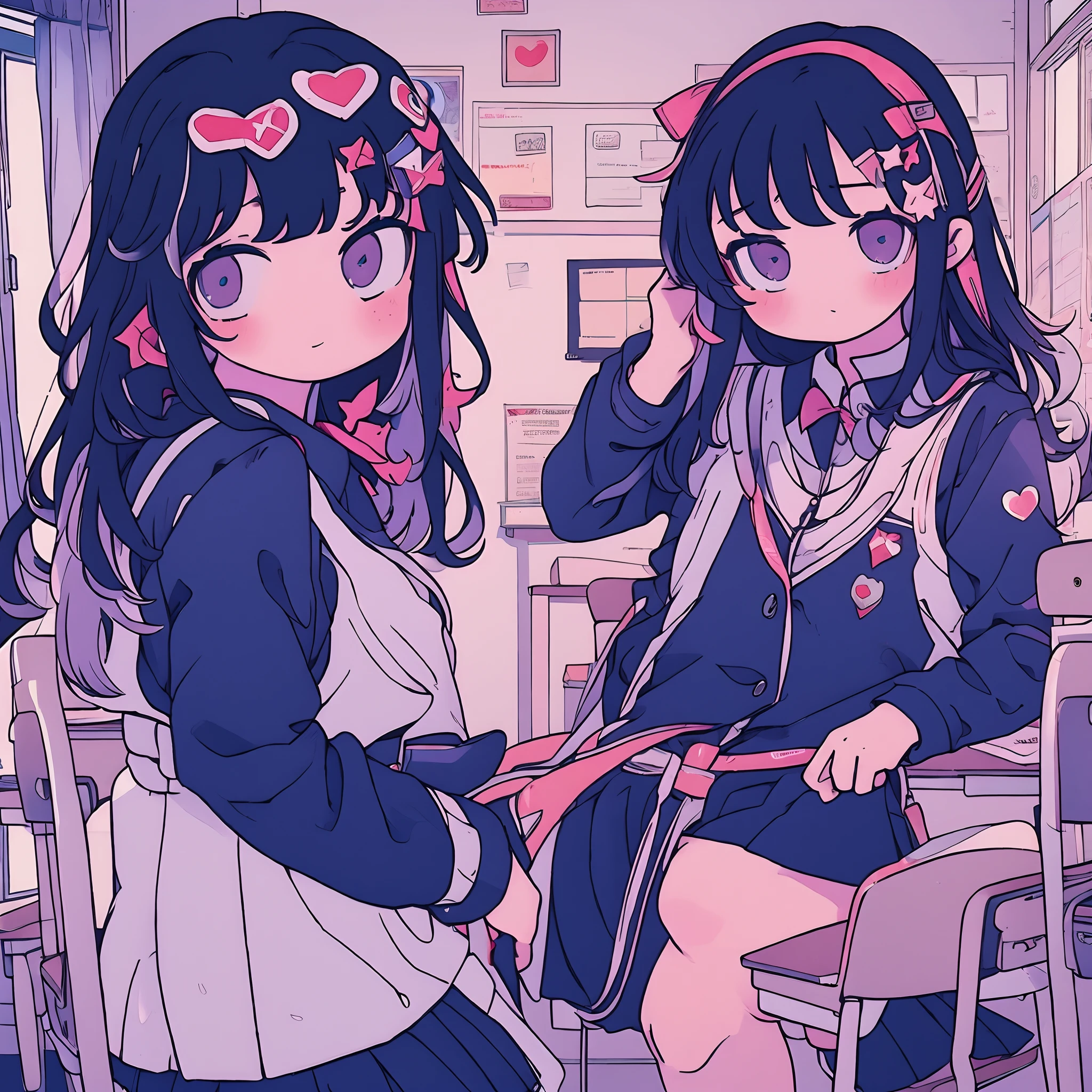 schools (masterpiece) s girl One girl Only 1 person Classroom Girls in uniform I'm going to take a look at this kawaii