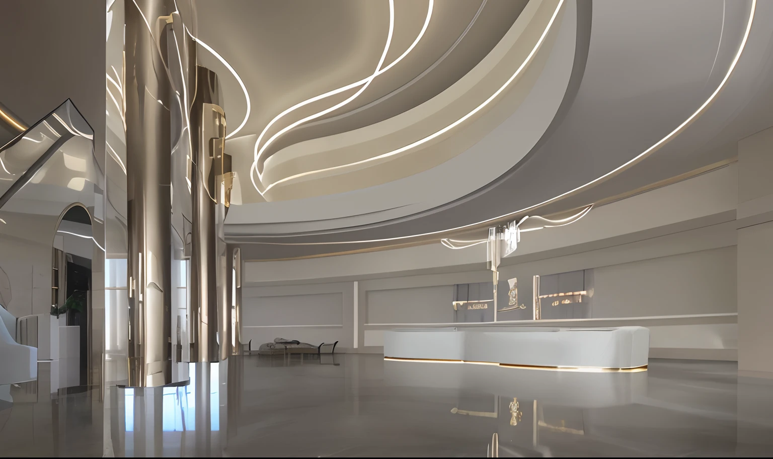 best quality,ultra-detailed,photorealistic:1.37,interior design,luxurious modern room,spacious room,brightly lit,floor-to-ceiling windows,panoramic view of the city,elegant furniture,comfortable seating area,plush velvet sofa,glass coffee table,marble flooring,contemporary art pieces,hanging pendant lights,soft ambient lighting,neutral color palette,subtle pops of color,large wall mirrors,ornate chandelier,reflected light,detailed craftsmanship,meticulously arranged decor,artificial plants,rich textures,sleek finishes,high-end accessories,geometric patterns,reflection in the mirrored surfaces,inviting atmosphere,relaxing and serene ambiance,airy and open space,impeccable attention to detail,various textures and materials,sophisticated and sophisticated,touches of gold accents.