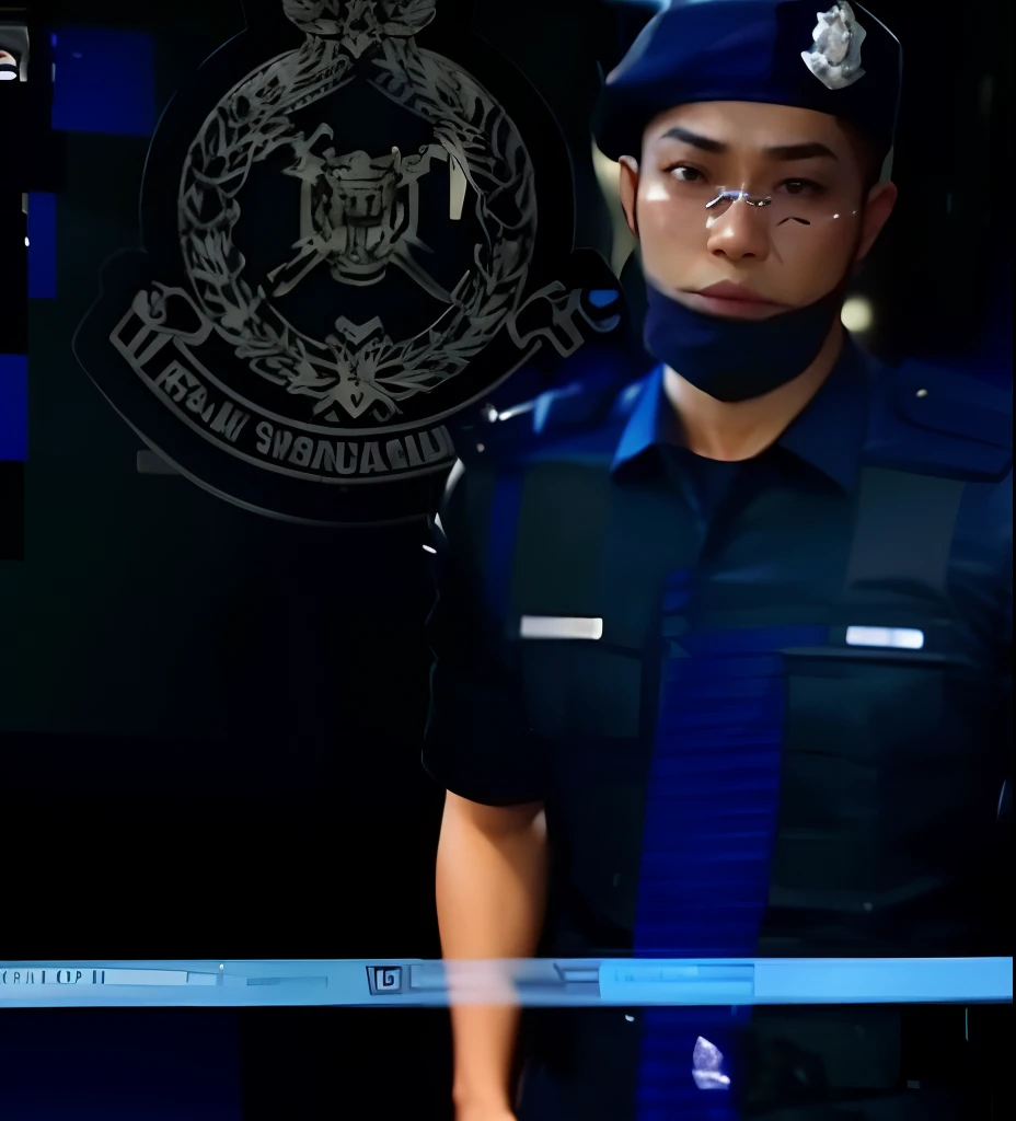 1boy.polis Malaysia realistic. Ultra detail