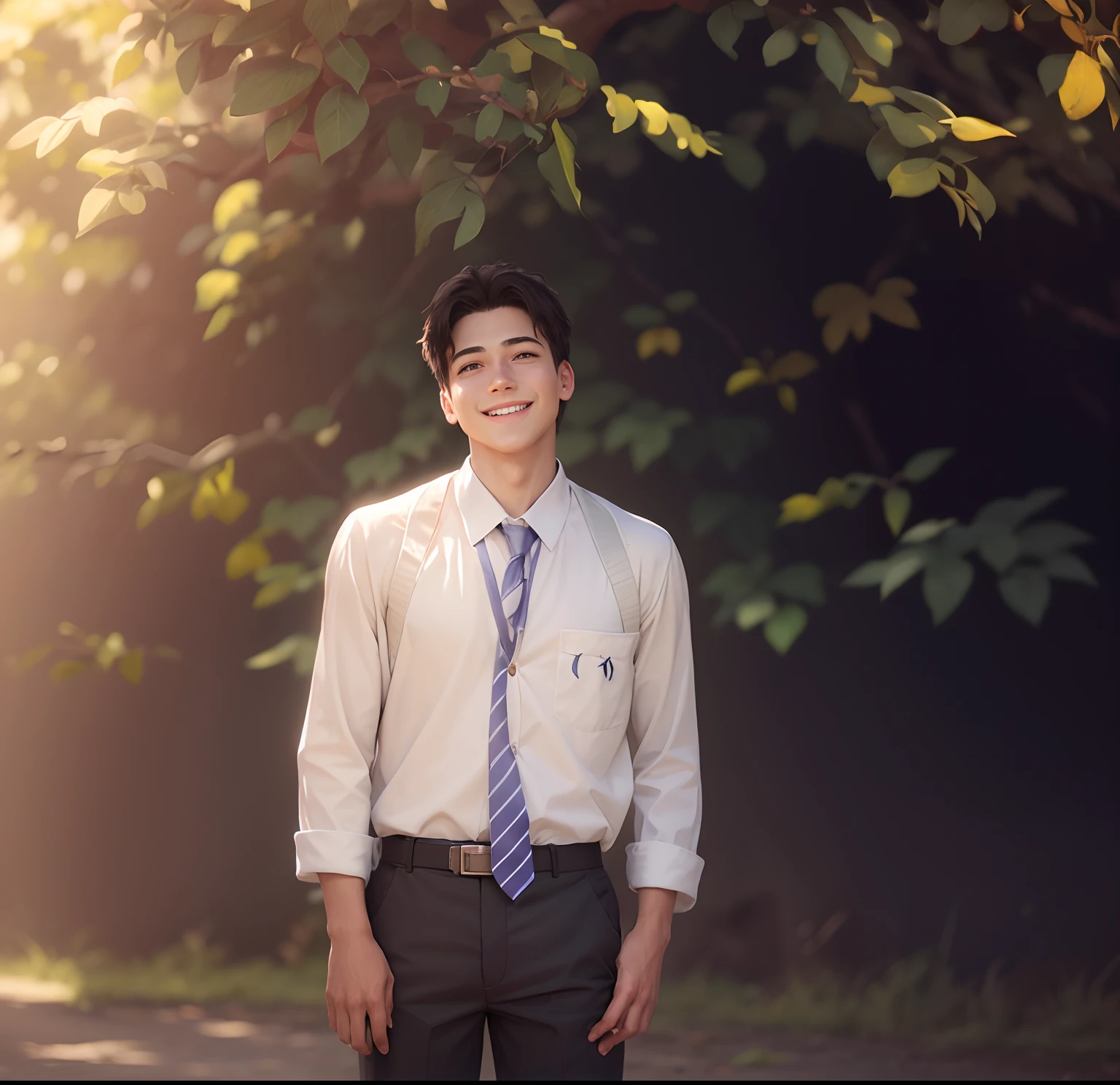 Smile boy ultra realistic, -v4