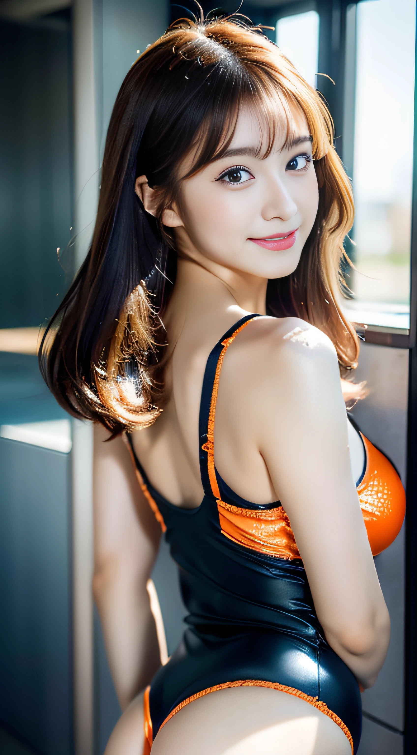 Latex Latex 25 years old (realisitic、Photorealsitic)、(Yakir one girl must、a japanese girl、独奏、、(face to the viewer)、
perfect hand、up looking_で_the viewer、
whiteshirt、
outside of house、In front of the pool、Outstanding smile、wavy twin tails with long brown hair,,,,,,,,,,(huge-breasted, cleavage:1.2),(Metallic Orange Swimming Lace Suit :1.3), (Cameltoe),30-years old、、(((32K,very high res, high detailing, highly accurate,Masterpiece Girl 1))),Raw photo & realistic atmosphere,beautiful dark blue eyes,Detailed mouth,Glossy lips,Detailed eyebrows,Soft white skin that shines with every detail,,Eyes drawn in detail、Very beautiful eyes with azure eyes,Detailed lips、Very beautiful face,Very well-formed face、Lifelike face,shiny beautiful lips,Beautiful eyebrows,Infinite reality,Best design,(Insanely cute Japan 17 year old girl,Healthy style,Beautiful breasts with big breasts,Very cute beautiful girl,:1.4),Best Natural Makeup,Japanese ido,Korean Idols,Japan Cheer Girl,Korean Cheergirls,Moist eyes,Dark beautiful eyes,Beautiful butt,beauty legs,,camel's foot,,Skinny Fingers,Detailed beautiful legs:1.3),超A high resolution、,Natural and realistic face,Back lighting,Pure eyes are too cute,(((photorealisim))),Reality Live Action,(((32K,very high res, high detailing, highly accurate,Masterpiece Girl 1))),Raw photo & realistic atmosphere,beautiful dark blue eyes,Detailed mouth,Glossy lips,Detailed eyebrows,Soft white skin that shines with every detail,,Eyes drawn in detail、Very beautiful eyes with azure eyes,Detailed lips、Very beautiful face,Very well-formed face、Lifelike face,shiny beautiful lips,Beautiful eyebrows,Infinite reality,Best design,(Insanely cute Japan 17 year old girl,Healthy style,Beautiful breasts with big breasts,Very cute beautiful girl,Little GirlNatural Makeup,Japanese ido,Korean Idols,Japan Cheer Girl,Korean Cheergirls,Moist eyes,Dark beautiful eyes,Beautiful butt,beauty legs,,camel's foot,,Skinny Fingers,Detailed beautiful legs:1.3),超A high resolution、,Natural and realistic face,Back lighting,Pure eyes are too cute,(((photorealisim))),Reality Live Action,(Simple piercing,Glossy nail art:1.1),(Straighten your bangs with shiny red hair,独奏,natural make up:1.3),(Full Body Costume Display,Photograph the whole body,Colorful and sexy cheergirl costume in silver and red, Black, Yellowish-white tones in high-detail design,Sexy cheergirl costume with a lot of exposure,Cheerful and sexy cheergirls,High Definition High Definition Very Beautiful Cute 17 Year Old Cheer Girl Dark Locker Room Everyone,hair pin,hair adornments,hairaccessories,micromini skirt,facing back,Leaning forward、We wish you good luck,Bend forward,Show me your ass on all fours,Beautiful back view,:1.5)