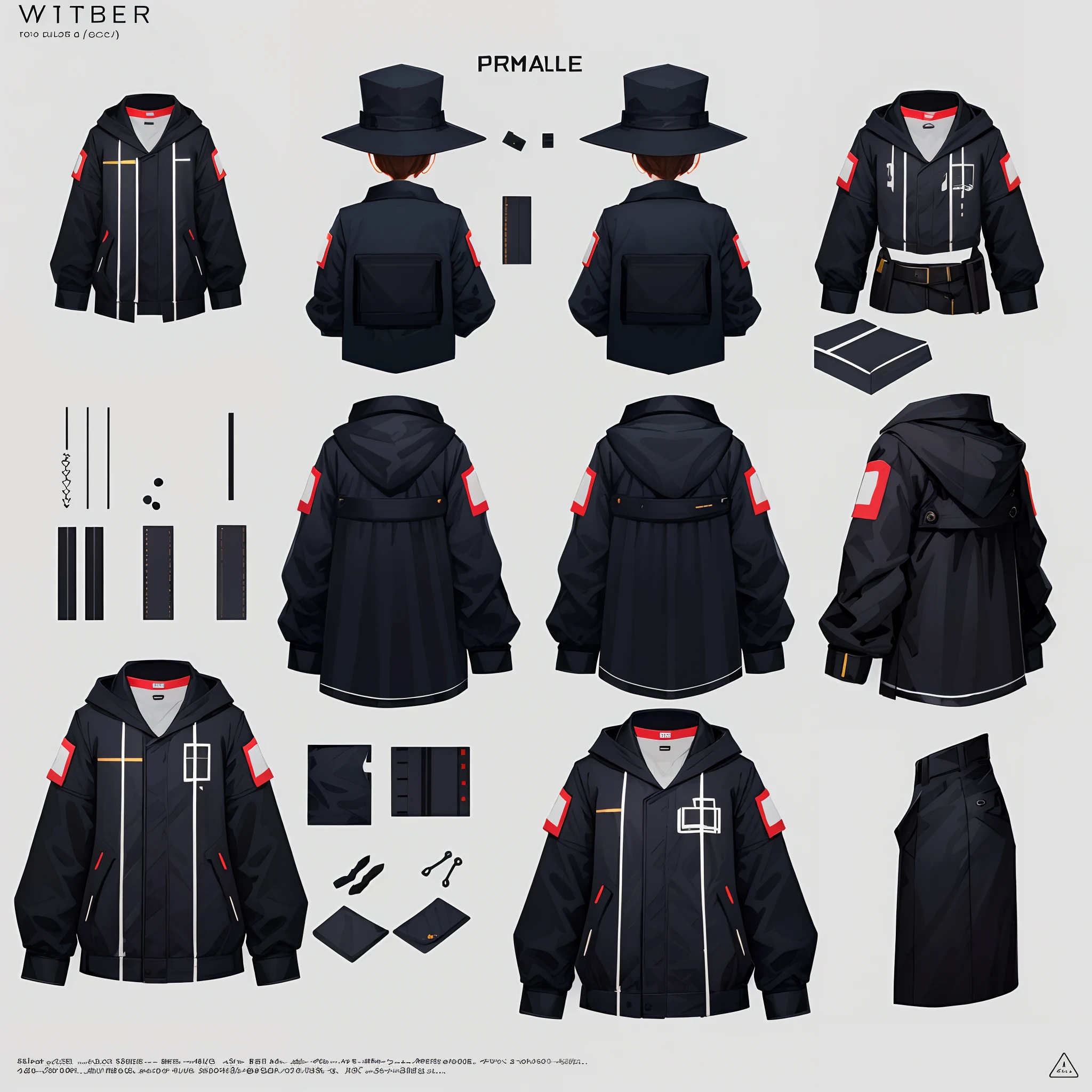 live2D character parts template, parts asset,live 2D vtuber model asset,