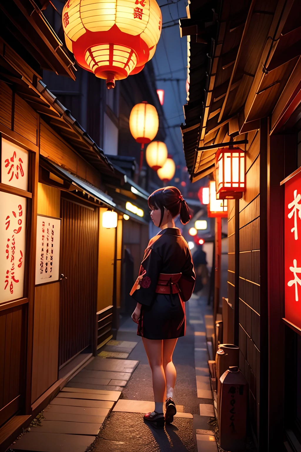 izakaya　Japan dolls　neons