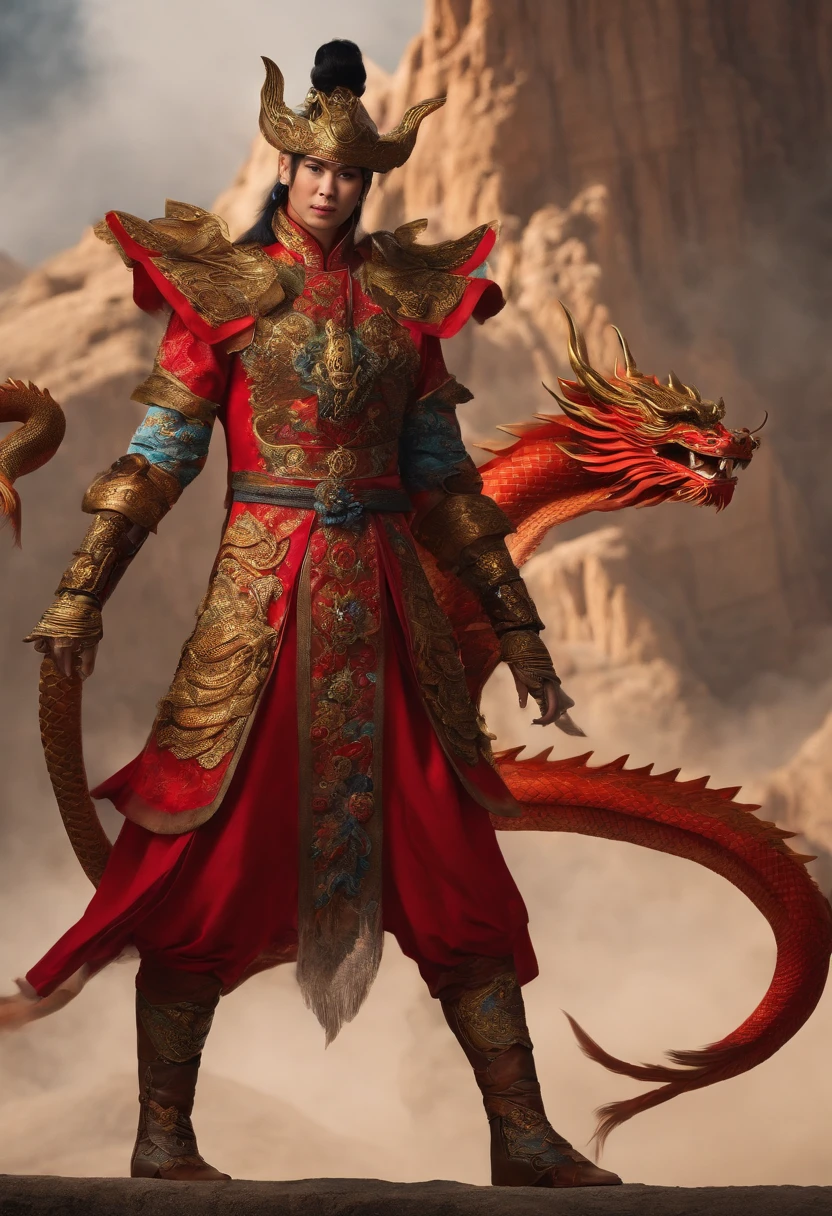 Humanoid Chinese dragon,Tunic,Domineering