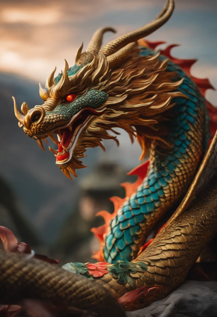 Humanoid Chinese dragon,Tunic,Domineering