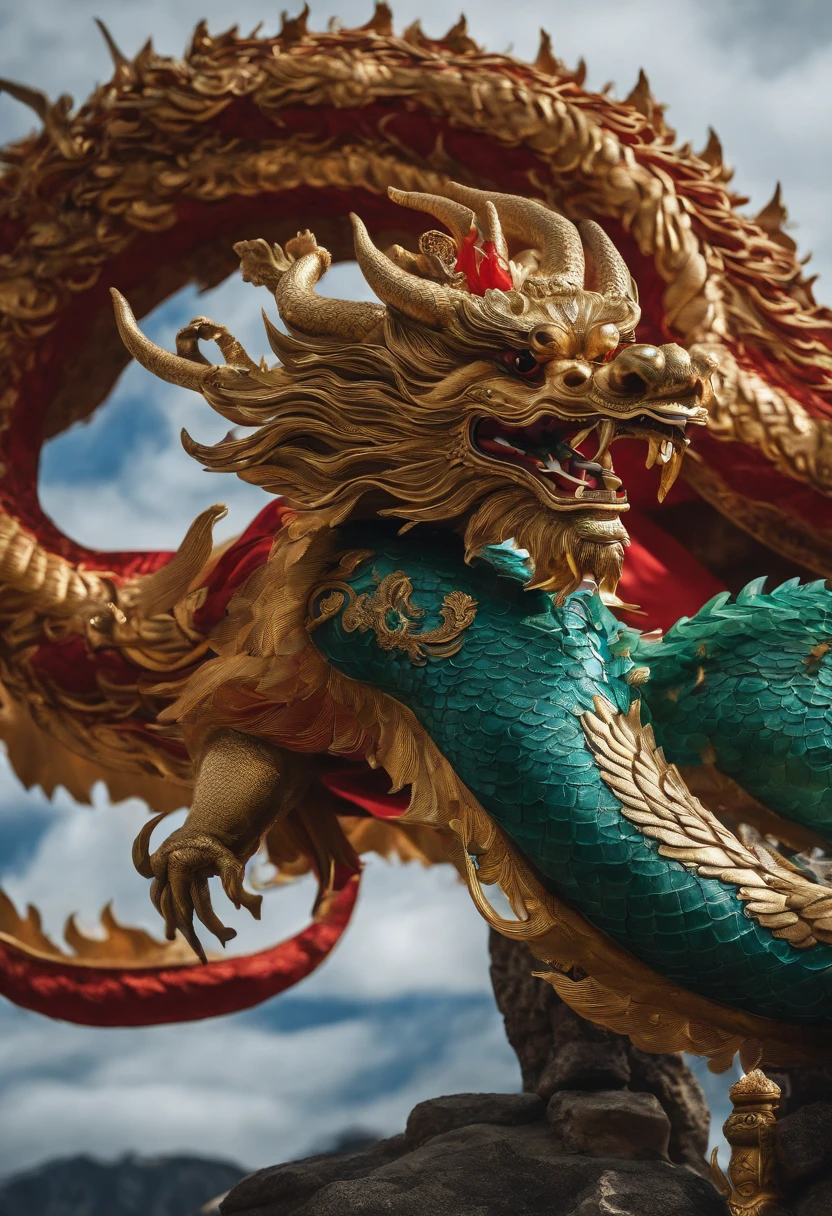 Humanoid Chinese dragon,Tunic,Domineering