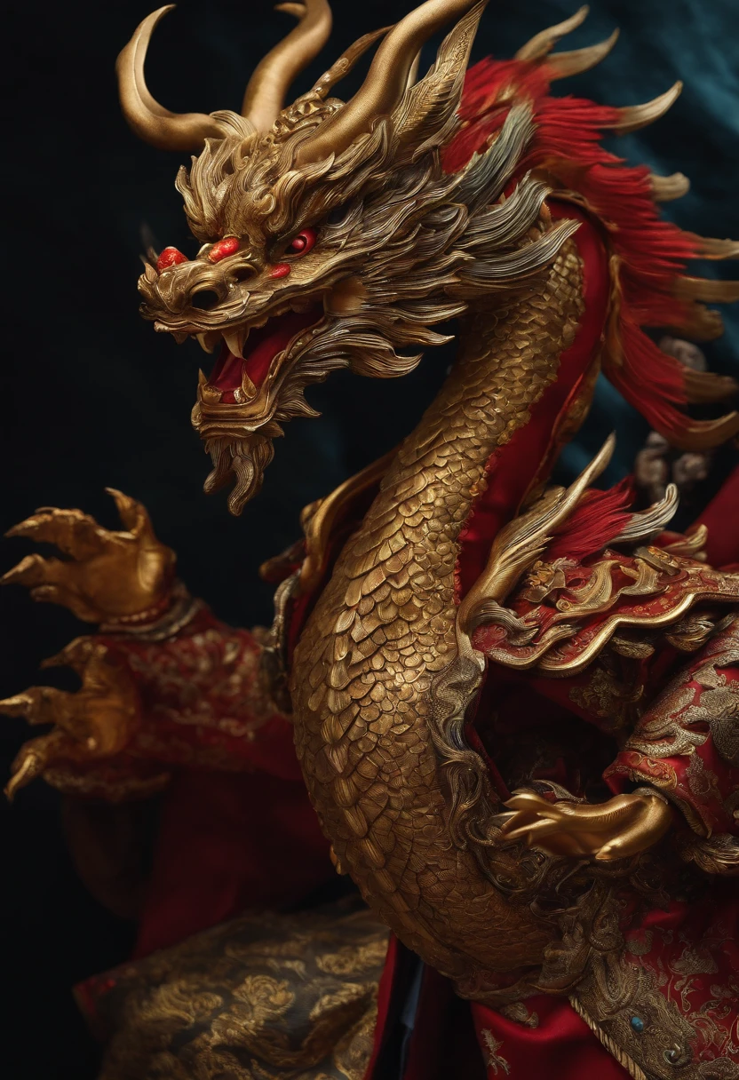 Humanoid Chinese dragon,Tunic,Domineering