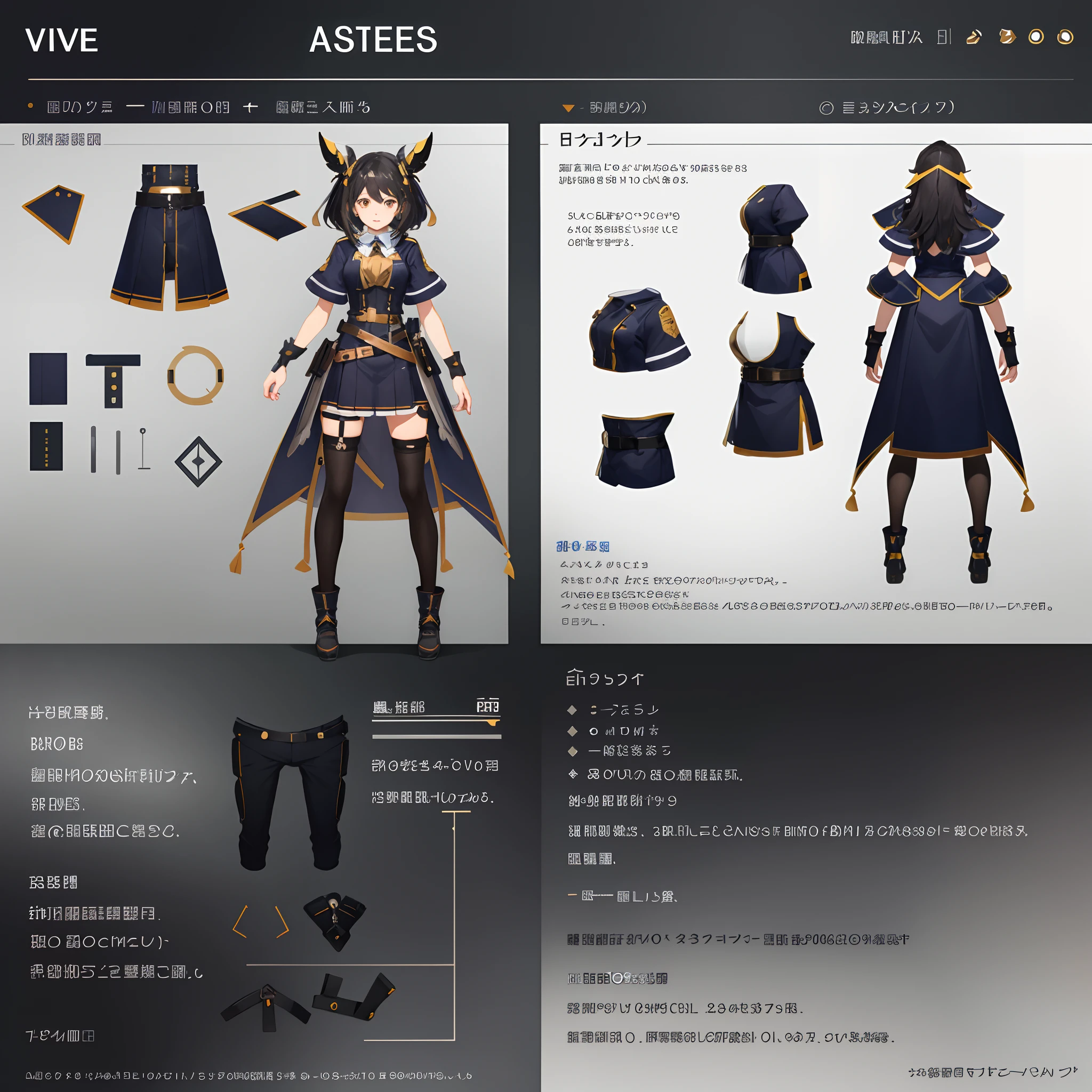 live2D character parts template, parts asset,live 2D vtuber model asset,