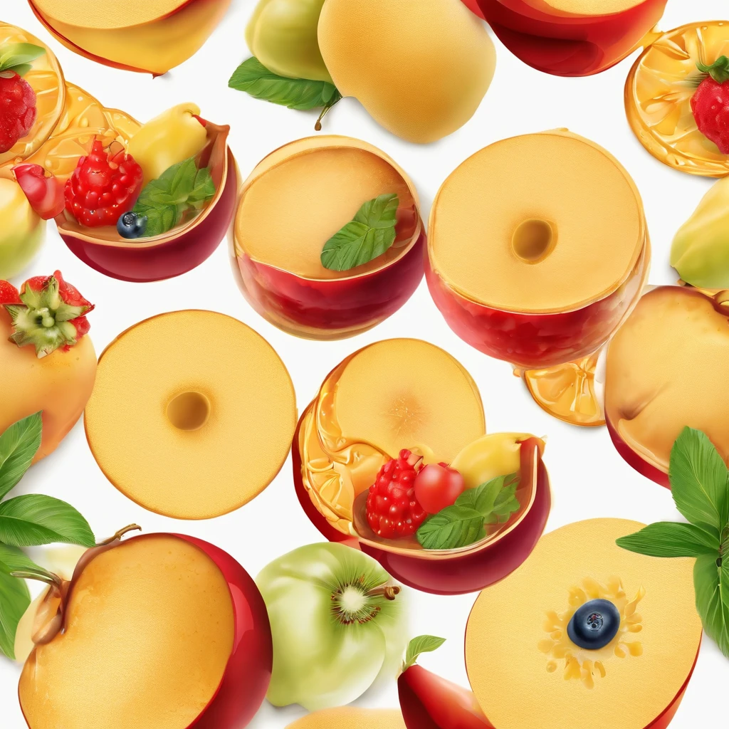 Absurd resolution, high resolution, (Masterpiece: 1.4), Super detailed, the detail,Pancake fruit,Piping hot,Official product graphic,commerciaphotography