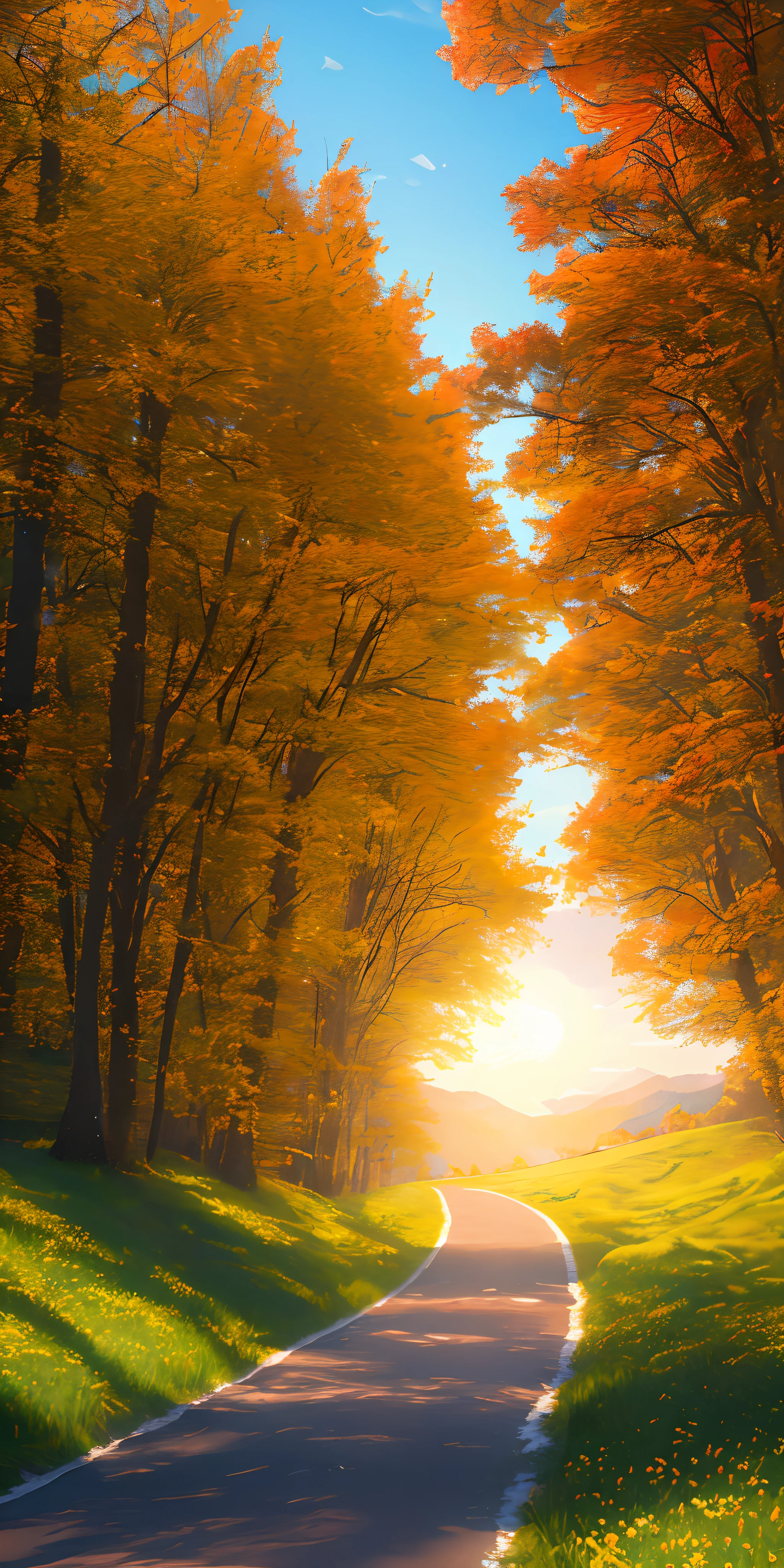 Masterpiece, best quality, high quality, highly detailed CG unity 8k wallpaper beautiful landscape oil painting, award winning photography, bokeh, depth of field, HDR, bloom, chromatic aberration, photorealism, highly detailed, trending on artstation, on CGsociety Trending, intricate, high detail, dramatic, midjourney art and masterpiece, best quality, high quality, extremely detailed CG unity 8k wallpaper lush summer landscape with rolling green hills stretching towards the horizon, dotted with pink, yellow wildflowers, and purples, volumetric lighting and masterpiece, best quality, high quality, extremely detailed CG unity 8k wallpapers serene autumn landscape surrounded by trees in shades of golden yellow, fiery red and burnt orange. The crisp air is laced with the sweet aroma of fallen leaves and wood smoke. The ground is covered with a golden foliage that rustles underfoot. In the distance a golden mountain rises, volumetric lighting and a masterpiece, best quality, high quality, extremely detailed CG unity 8k wallpaper breathtaking winter landscape covered in a golden mantle creating a glittering A world of glowing white and gold. Tall evergreen trees are tall and proud, their branches are crushed by heavy snow, volumetric lighting and masterpiece, best quality, high quality, extremely detailed CG unity 8k wallpaper a vibrant spring landscape full of new life and colors. Rolling hills covered in a green carpet, dotted with delicate wildflowers in shades of pink, purple and yellow, stereoscopic lighting