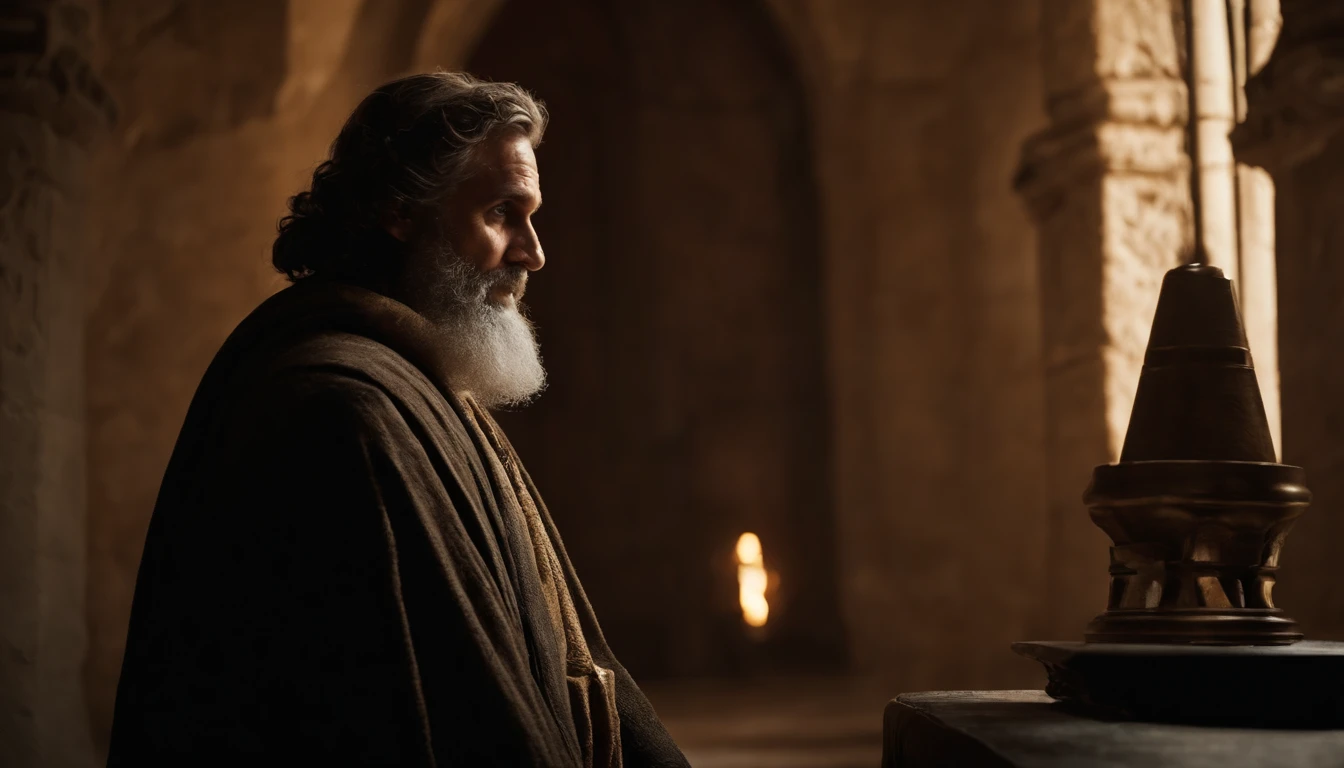 The prophet Ezekiel was an ordinary-looking man, com cabelos e barba pretos e olhos escuros. He was a priest who lived in Jerusalem, but he was taken captive to Babylon by King Nebuchadnezzar in 597.C.