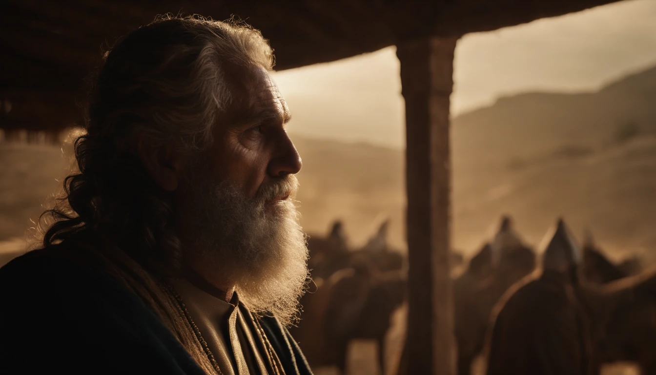 The prophet Ezekiel was an ordinary-looking man, com cabelos e barba pretos e olhos escuros. He was a priest who lived in Jerusalem, but he was taken captive to Babylon by King Nebuchadnezzar in 597.C.