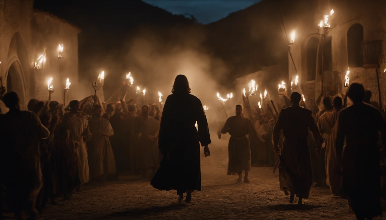 imagem de Jesusalem e o povo andando pelos vilarejos na epoca de 597AC