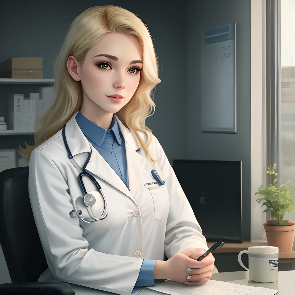 Blonde doctor