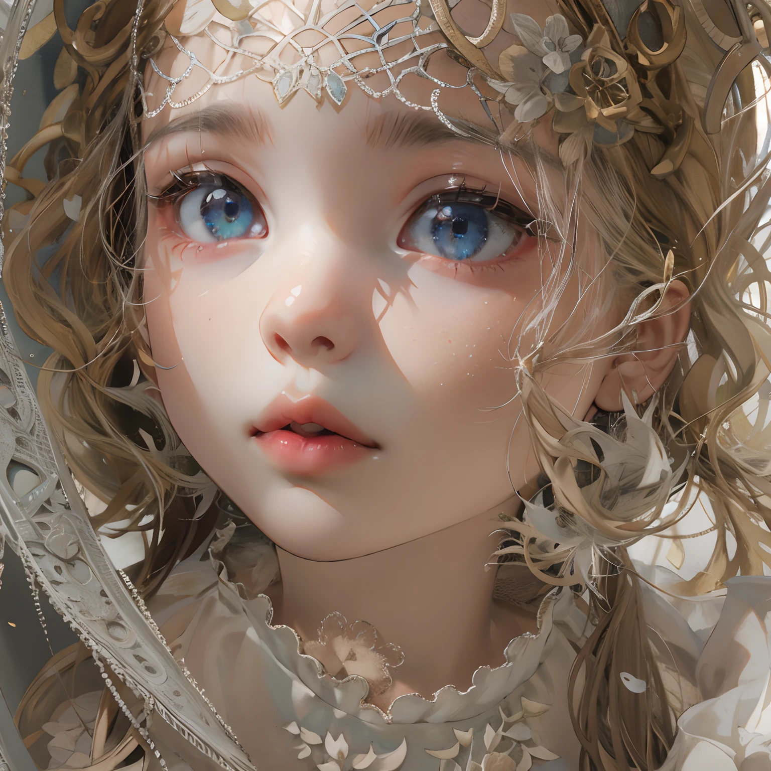 (extremely delicate and beautiful:1.2), 8k ,(masterpiece:1.0),(best_quality:1.0), 1girl, complex details, enlarged textures, complex details, finely detailed eyes and detailed face, intricate details, (closed mouth), perfect eyes, equal eyes, perfect body, extremely detailed, (Child), extremely realistic 3d