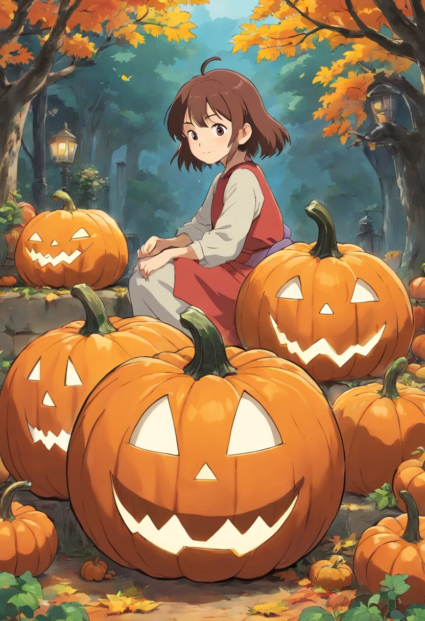 Personagem garota de anime, haloween