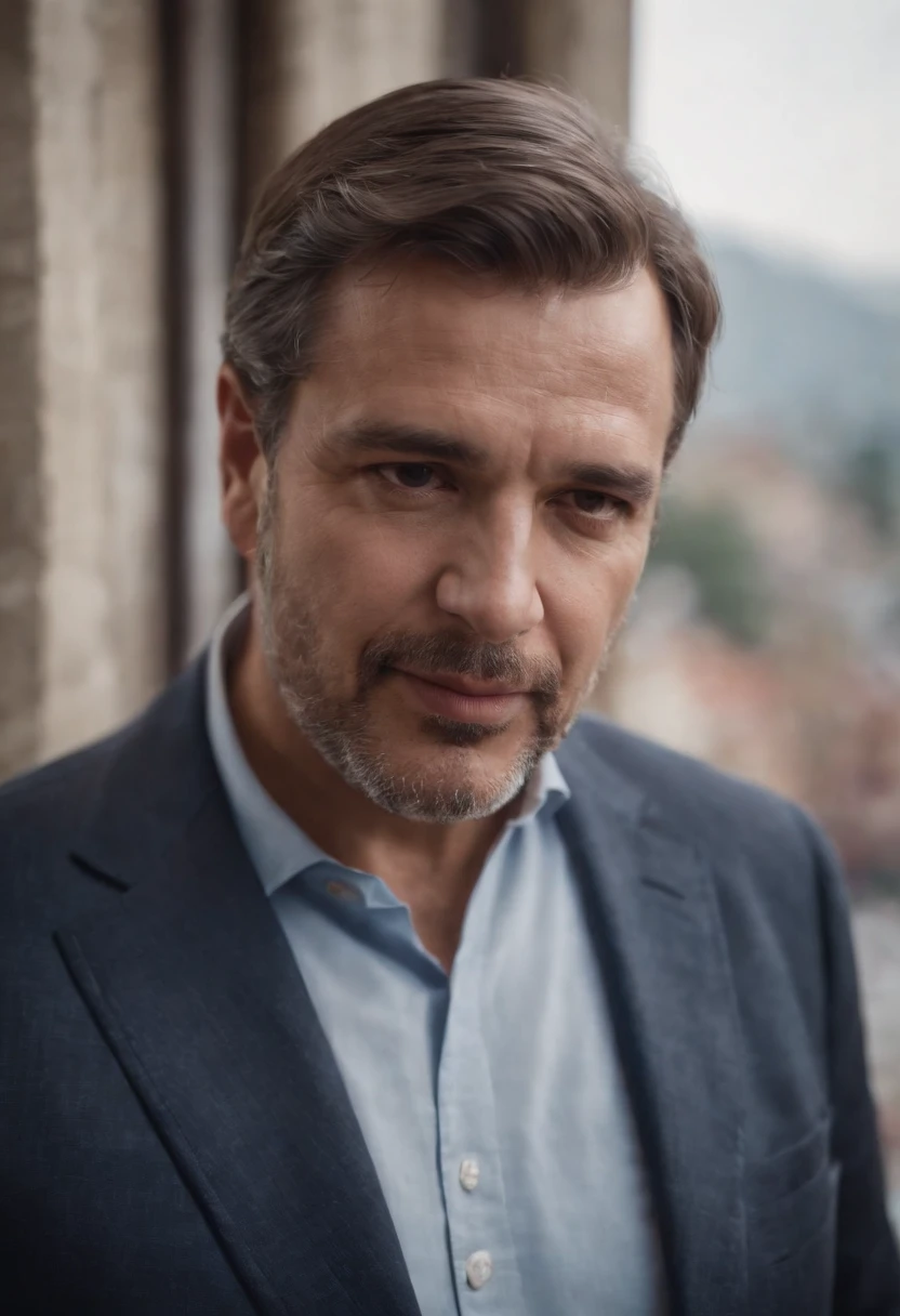 homem rico empresario barbudo de terno