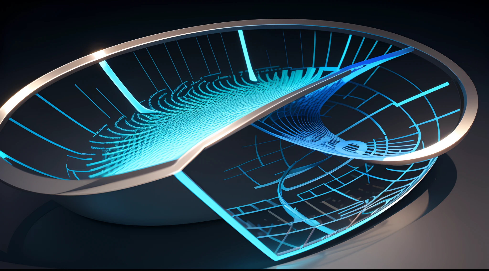 Engaging 3D visualization featuring stunning graphs、glinting