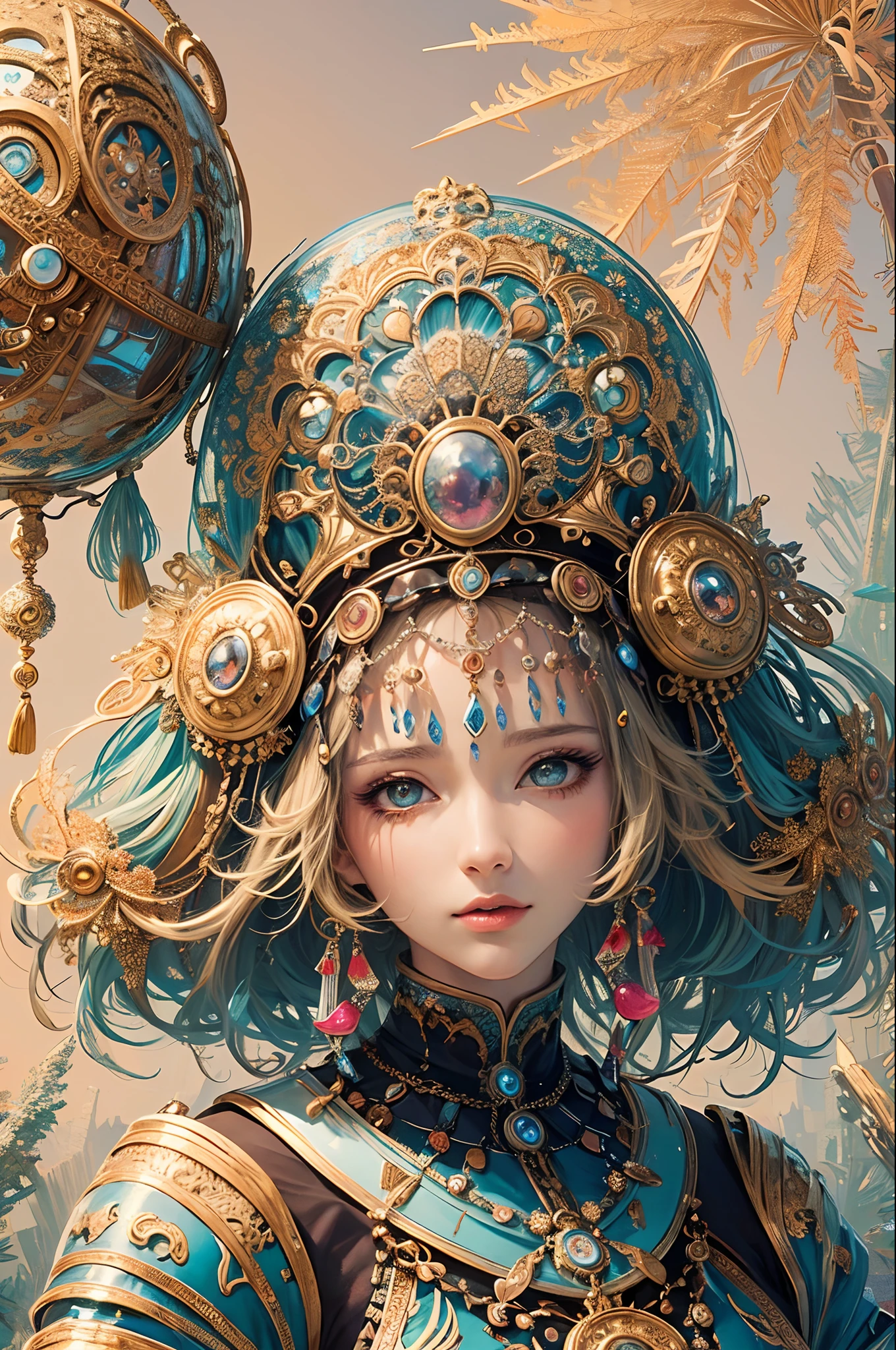 (masterpiece, top quality, best quality, official art, beautiful and aesthetic:1.2), (1girl), extreme detailed,(fractal art:1.3),colorful,highest detailed