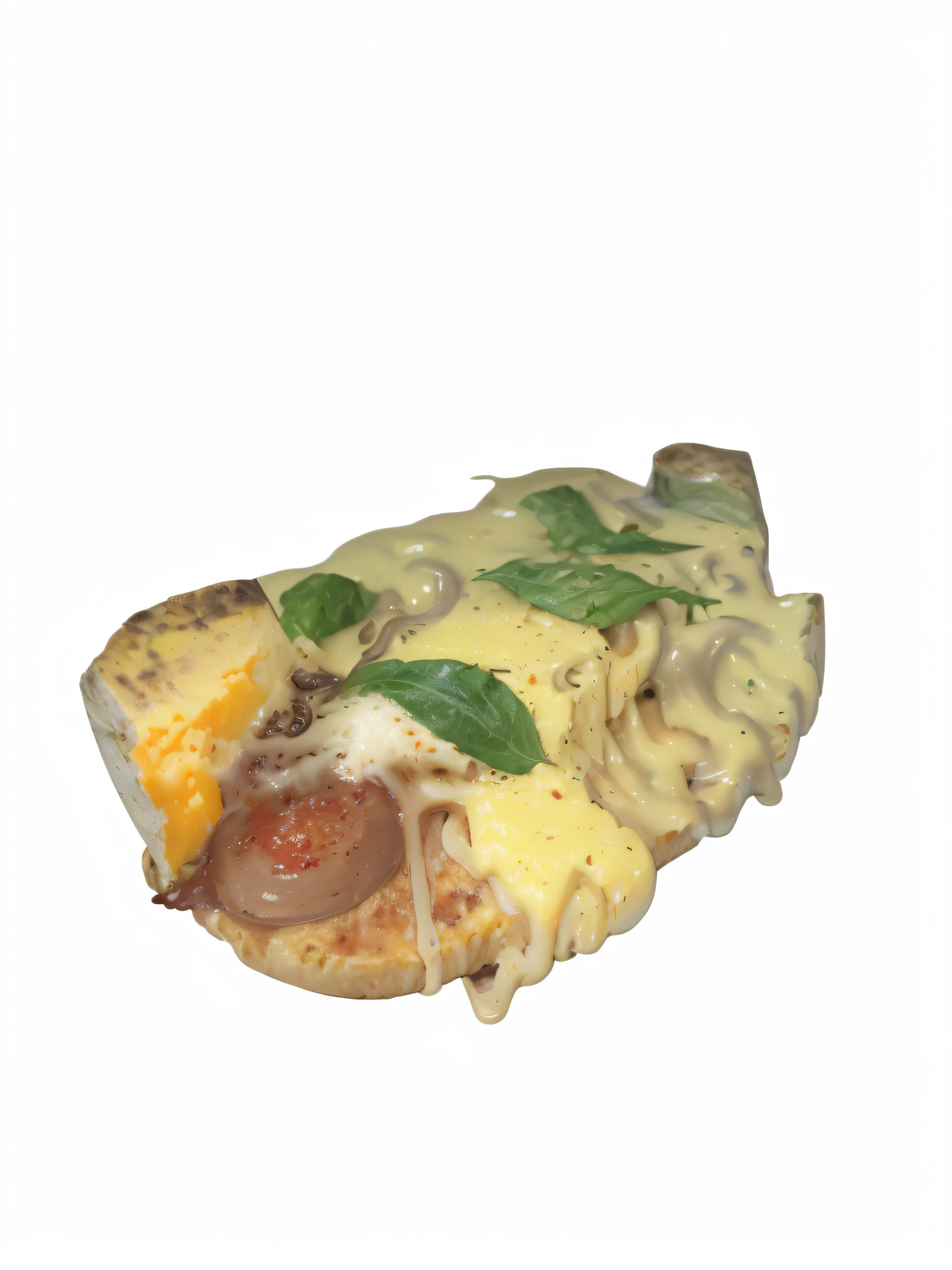 Make an addition of melting cheese, sem alterar a imagem original,ultrarealista