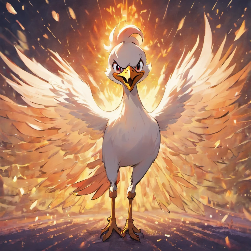 A rooster,Exaggerated big-eyed chicken,Crazy zoo style, Chicken animals, chicken, Cute chickens,Humorous chicken