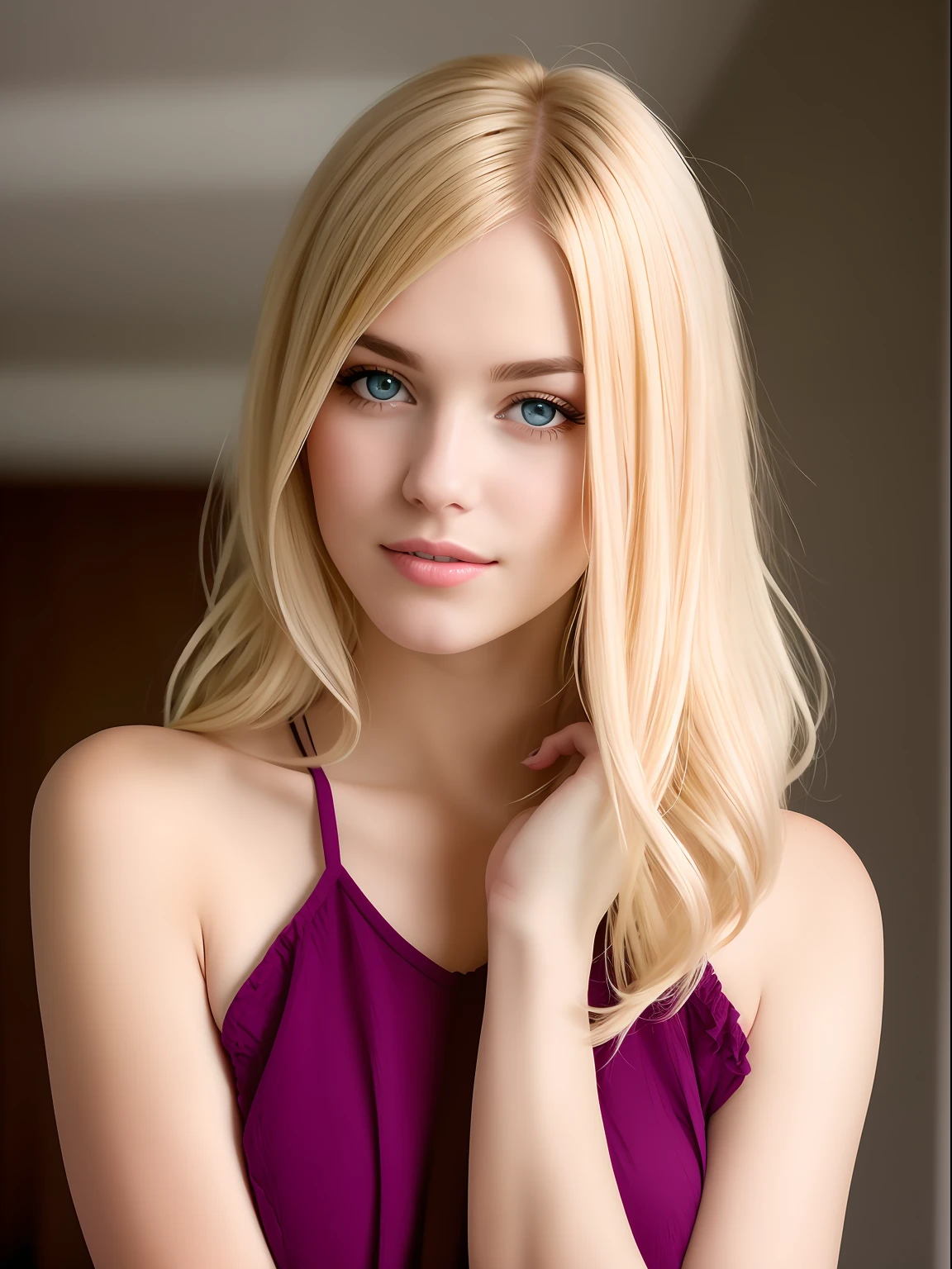 femme blonde aux yeux bleus posant pour une photo dans une robe violette, belle fille blonde, belle femme blonde, blonde belle jeune femme, Une magnifique blonde, blonde and attractive features, Femme blonde, beautiful female model, cheveux blonds yeux bleus, cheveux blonds et grands yeux, Jeune femme blonde, beautiful model girl, belle jeune femme, Beautiful girl model I want a video