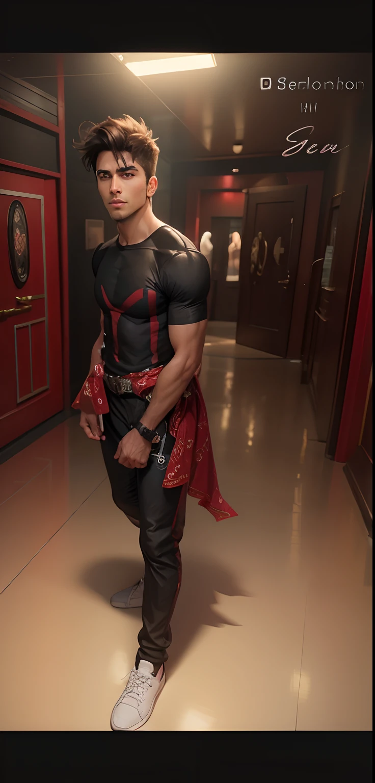 Handsome cute good looking hero relelstic