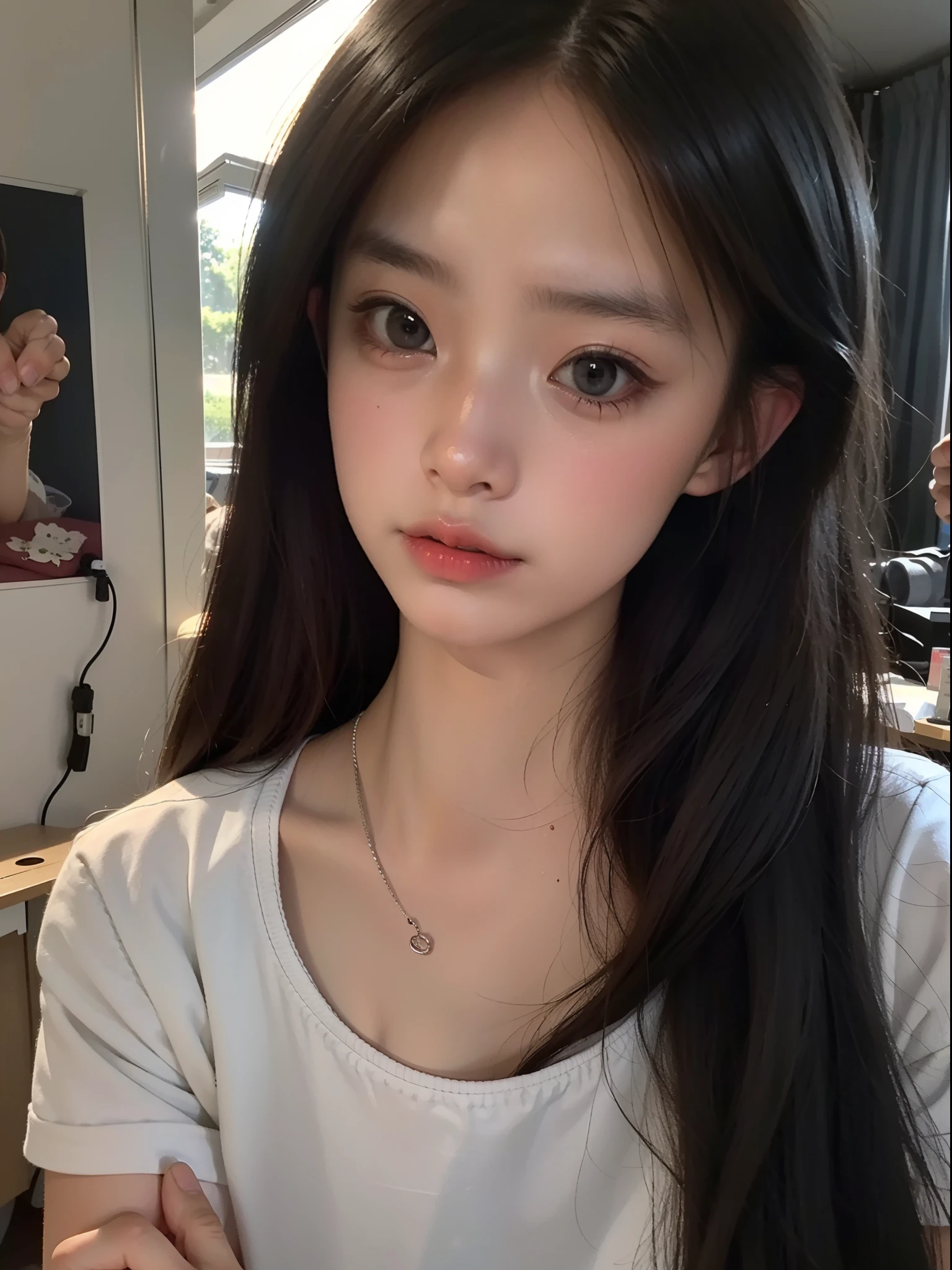 best qualtiy,RAW photos,(tmasterpiece:1.2),realisticlying,A high resolution,1girll,cinmatic lighting,depth of fields,