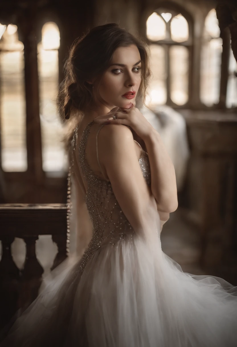1 beauty,Wear thigh boots,Grey Stockings,Full body photo,Delicate face,Exquisite facial features,Sharp eyes,Clear fingers,Body parts,8K,primitive,Beautiful,high-definition picture quality,realisticlying,Full body photo,dynamicposes,Skin details HD,Large chest,with a well-proportioned body,eyes with brightness,Textured skin,photorealestic,Full buttocks,Full breasts,One-piece tights,Cocked buttocks,Purple lipstick,Wasteland background