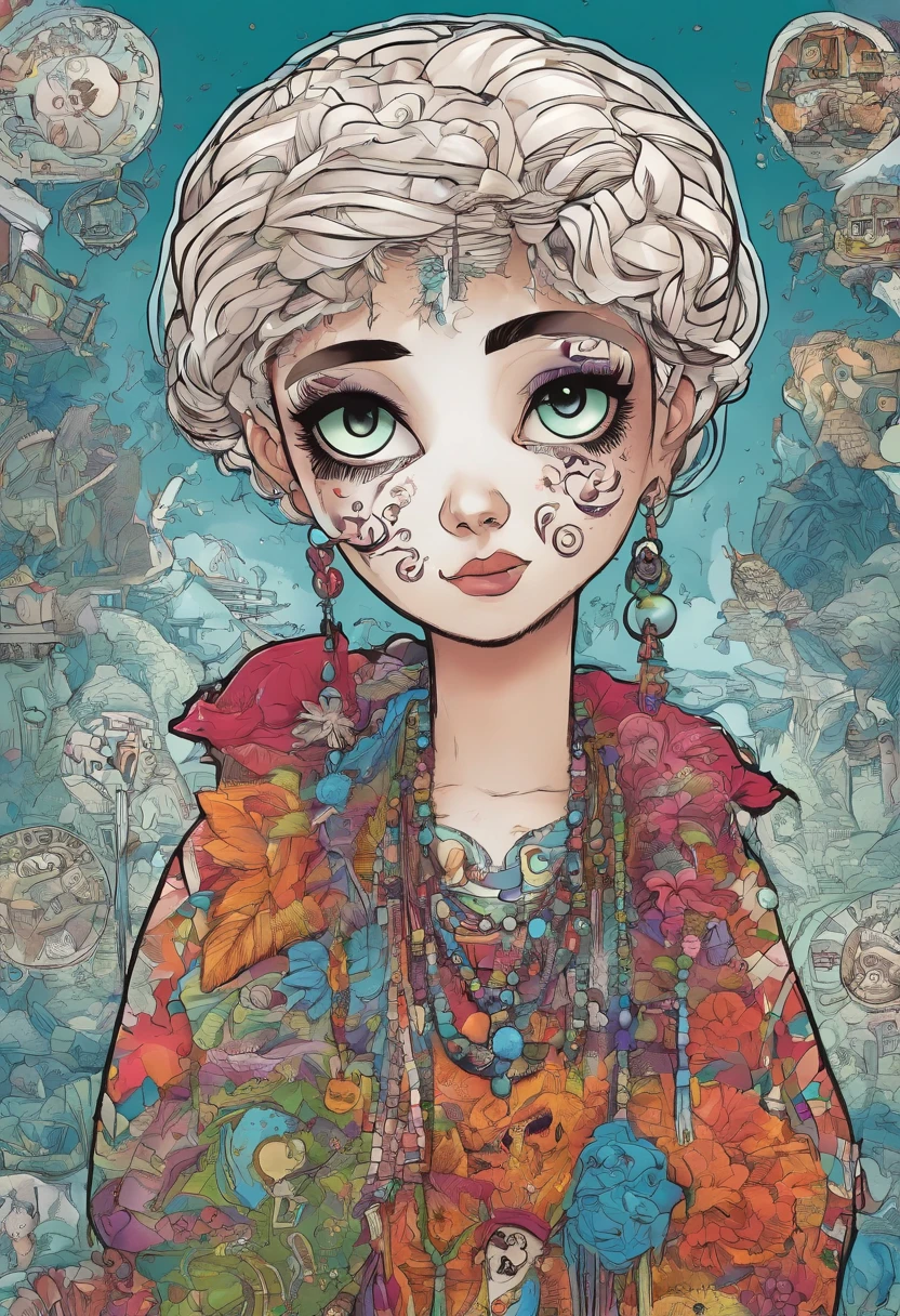 Voodo doll Human Sad big white eyes
