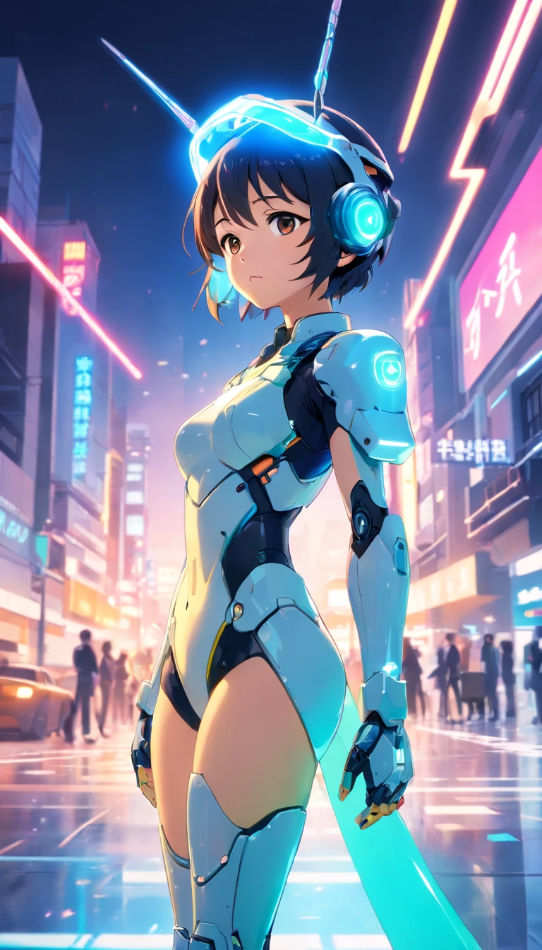 cyborgs, (blind box toy style:1.2), (Full body shot) , 1 transparent girl,Transparent Mecha, Exquisite helmet:1.2, Phosphorescent goggles:1.2, Cyberpunk, Dreamy glow, bright neon lights, clean, White background, ( Global Illumination, Ray traching, nffsw, Unreal Render,Reasonable design, high detal, masutepiece, Best Quality, hyper HD, Cinematic lighting)