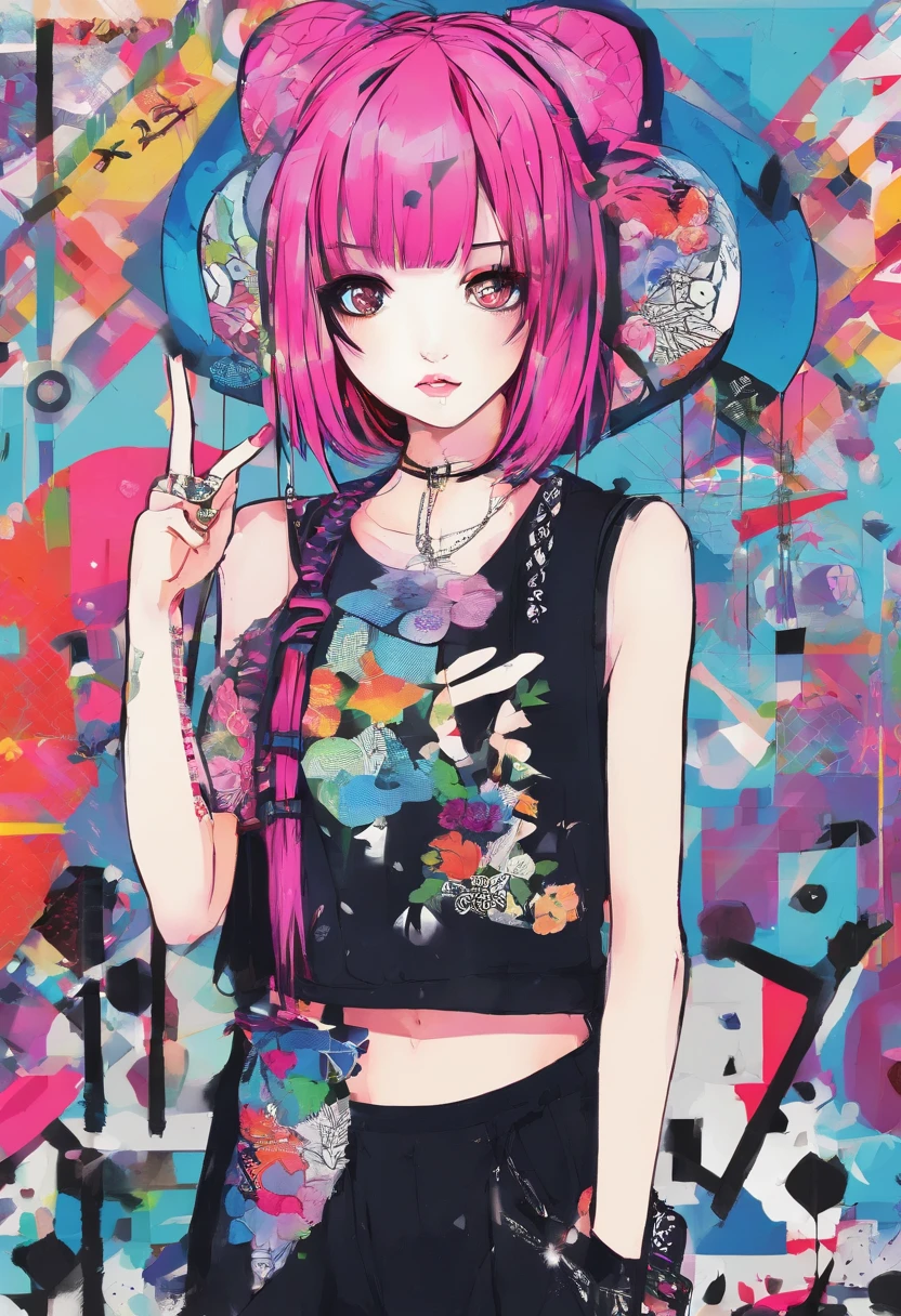 traditional japanese emo geisha skinhead, hairgoth, emo goth spikey fashion shoot editorial style, Hypebeast ultra fast fashion gang signs with goth emo accessories