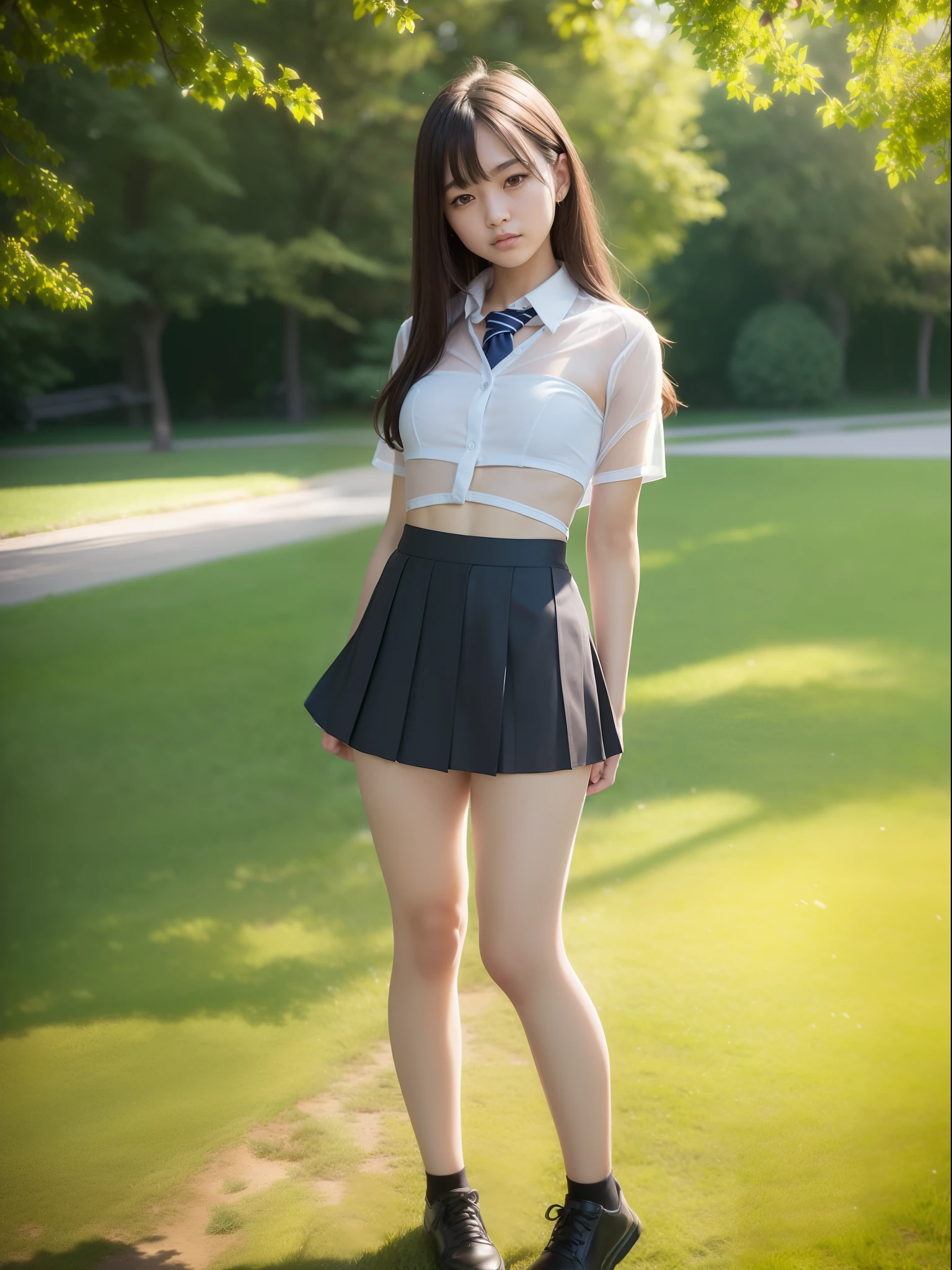 psychic high school girl、Using psychokinesil body bien、float a huge rock